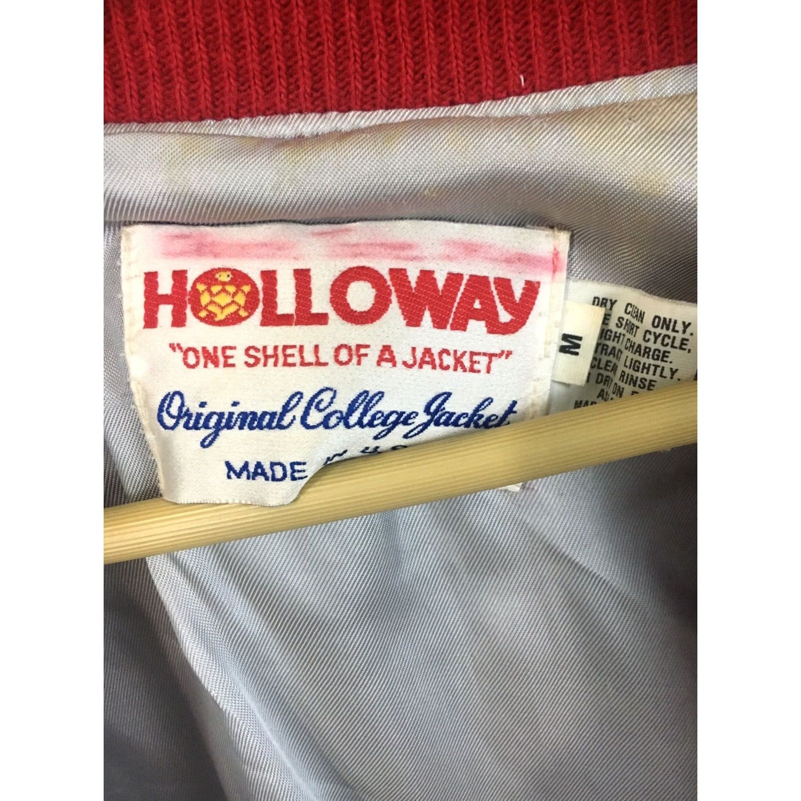 Holloway VINTAGE Holloway Walter Hines Page High School Varsity Jacket M Red White Mens Size US M / EU 48-50 / 2 - 4 Thumbnail