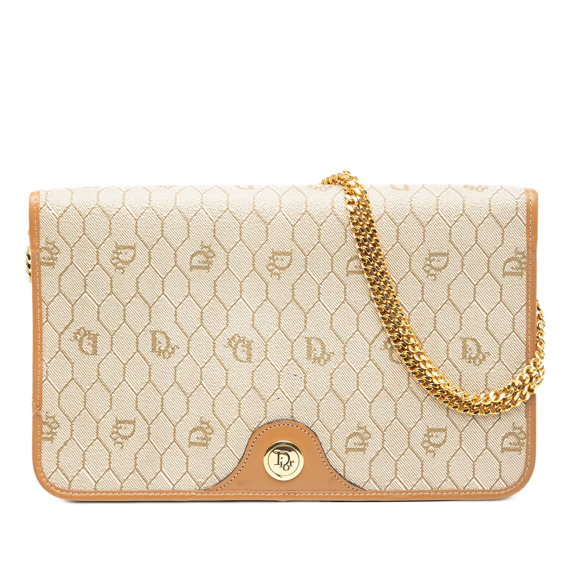 Honeycomb Coated Canvas Chain Shoulder Bag