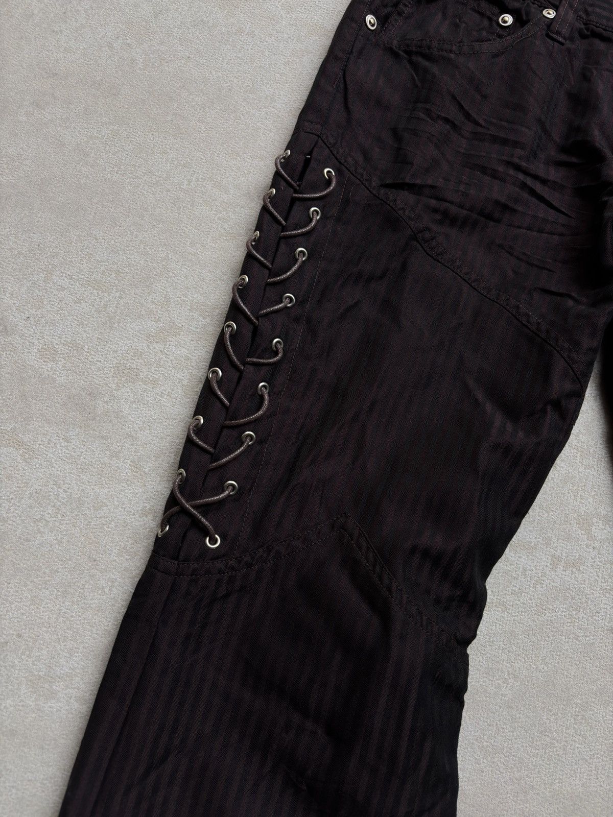 semanticdesign SEMANTIC DESIGN lace up flare pants Size US 28 / EU 44 - 3 Thumbnail