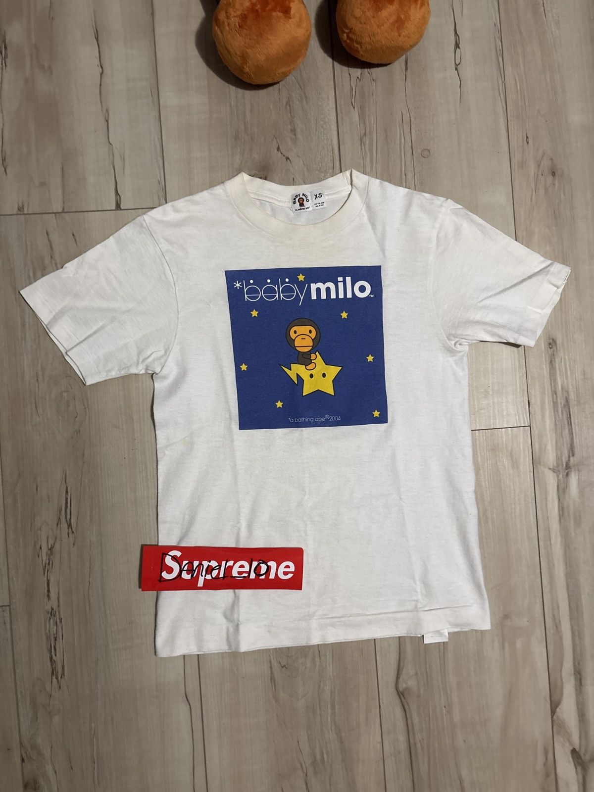 Bape 2006 Baby Milo Bape Swarovski rhinestone Tee Rare T-Shirt