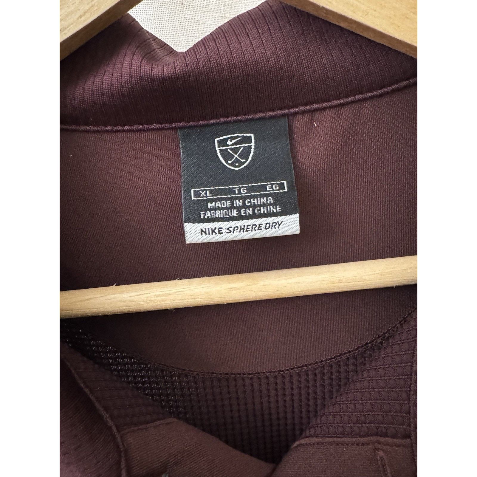 Nike Nike Golf Sphere Dry Polo XL Burgundy Size US XL / EU 56 / 4 - 5 Thumbnail