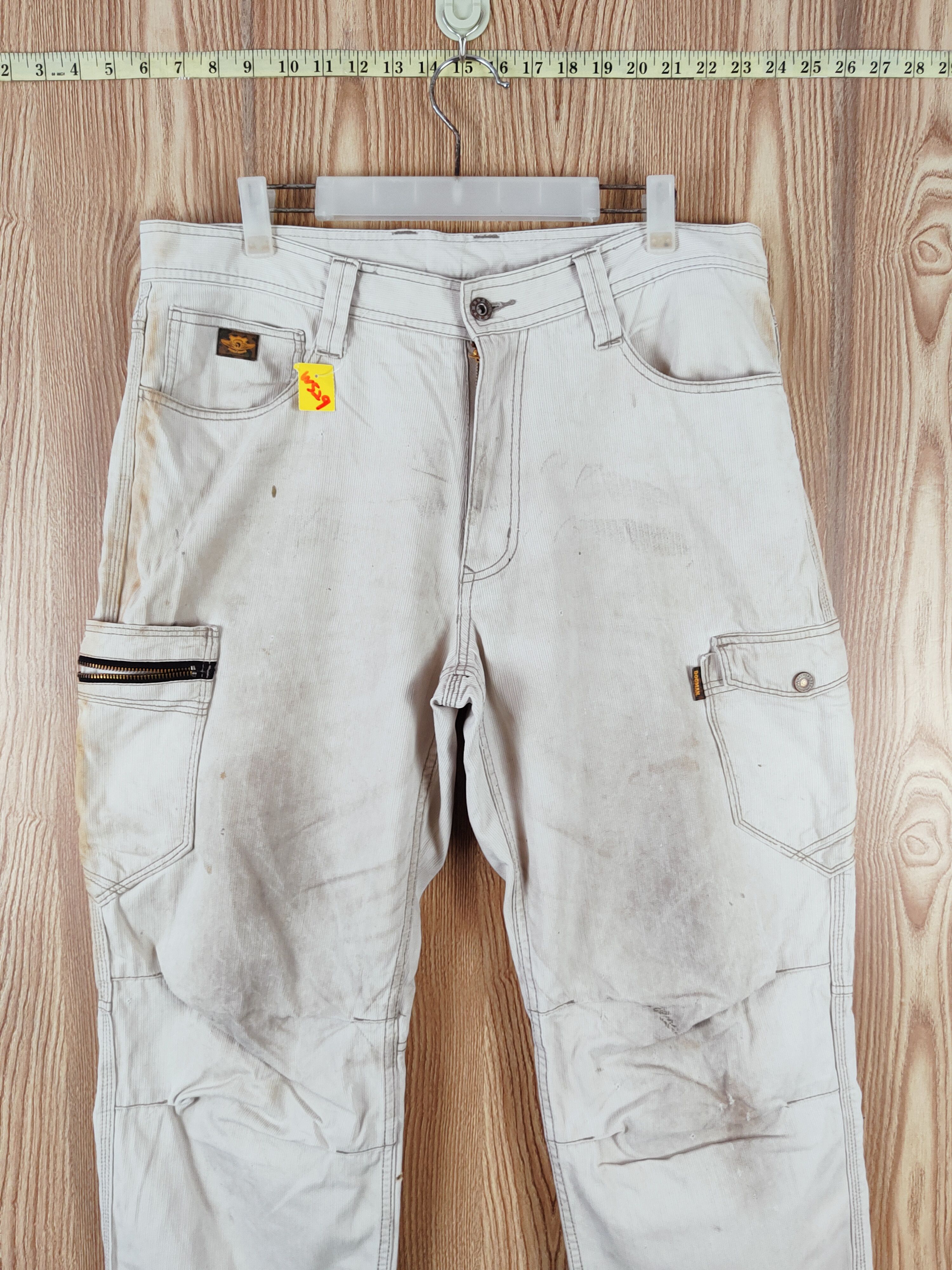 Japanese Brand Dogman Cream Multipocket Tactical Cargo Pants #W529 Size US 36 / EU 52 - 2 Thumbnail