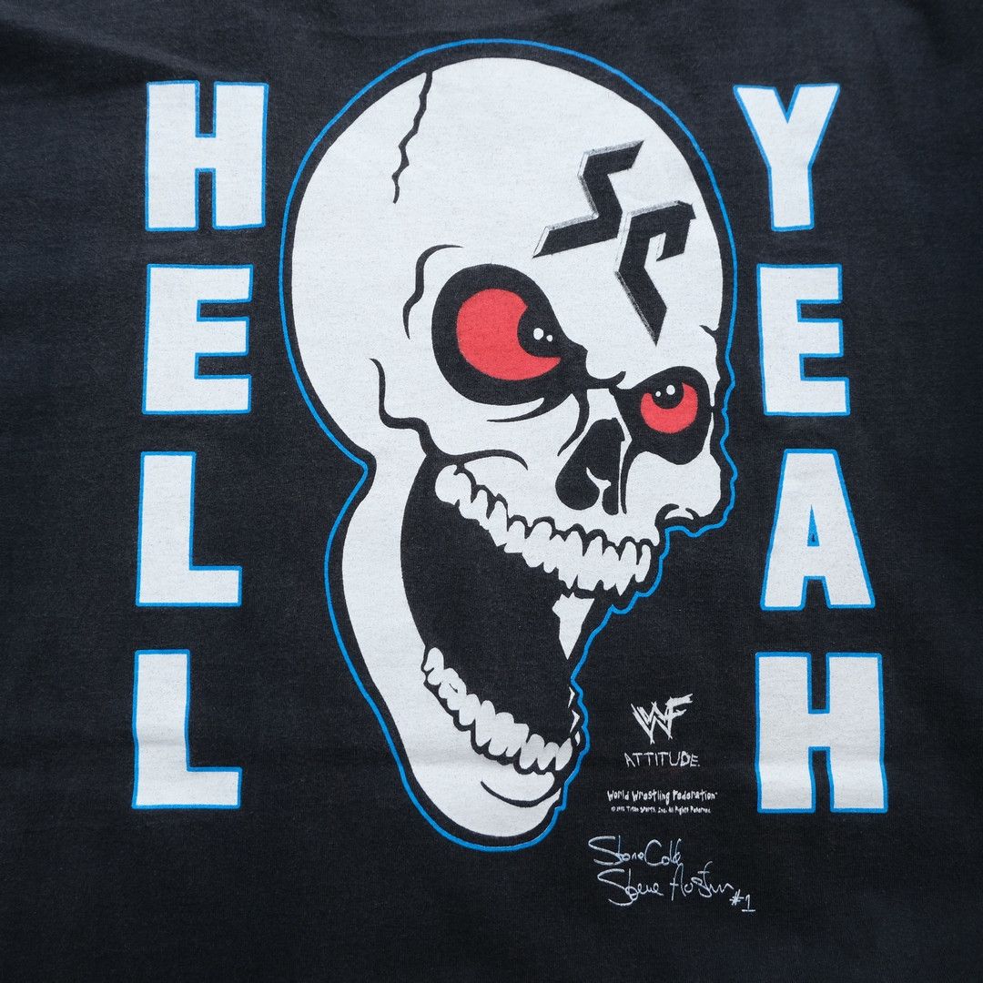 Other 1990s Stone Cold WWF "Wanna Raise Some Hell ? Fadded tee Size US XL / EU 56 / 4 - 5 Thumbnail