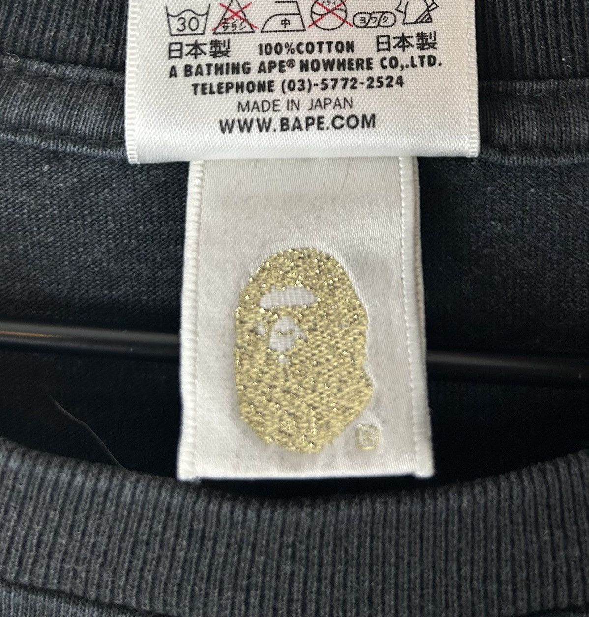 Bape Bape Big Head Logo Print T-Shirt Size US M / EU 48-50 / 2 - 6 Thumbnail