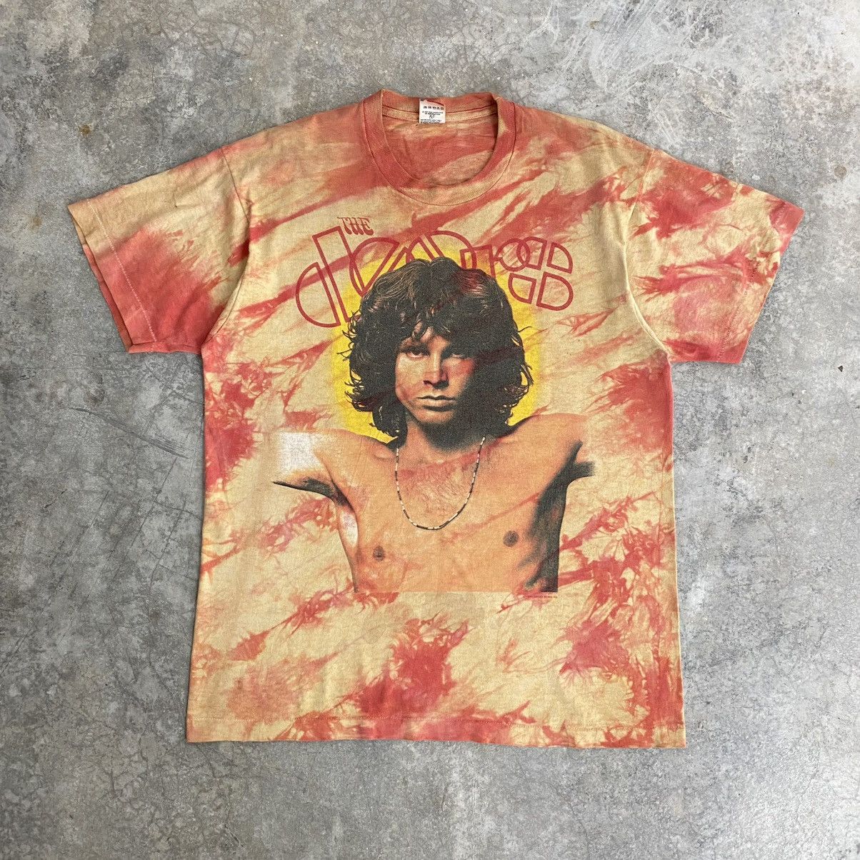 Band Tees VTG 1990’s The Doors Jim Morrison Single Stitch Tie Dye Tee Size US L / EU 52-54 / 3 - 2 Thumbnail