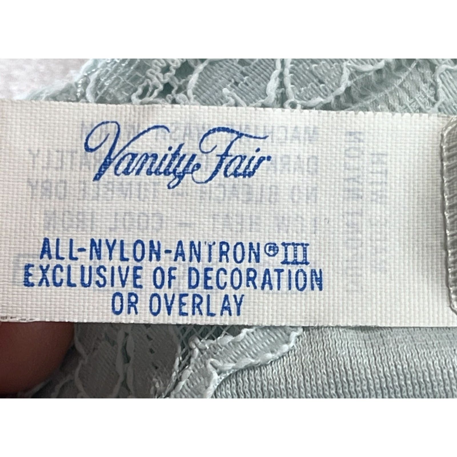 Vintage VINTAGE Vanity Fair Nightgown S Blue Nylon Lace Trim 1970s Made USA Womens, Small, 100% Nylon Underlay Size ONE SIZE - 7 Thumbnail