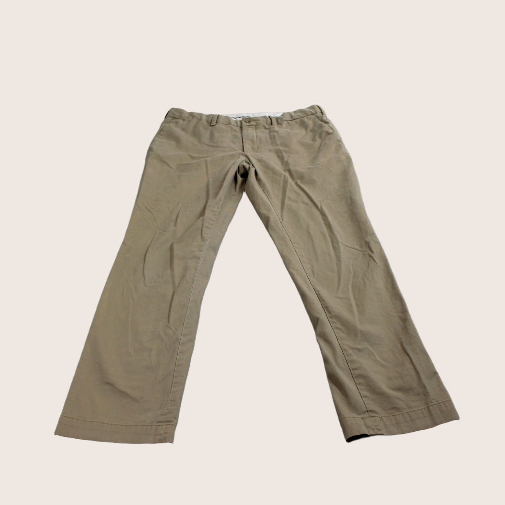 Polo Ralph Lauren Polo Ralph Lauren Pants Men 34x32 Beige Stretch Slim Chino Academia Heritage Slit Pockets Flat Front Casual Business Womens? Size US S / EU 44-46 / 1 - 1 Thumbnail