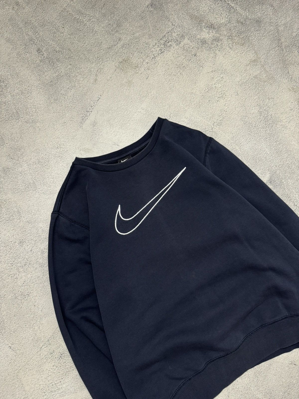 Nike Vintage Y2k NIKE Big Swoosh SWEATSHIRT 90’s Size M / US 6-8 / IT 42-44 - 5 Thumbnail