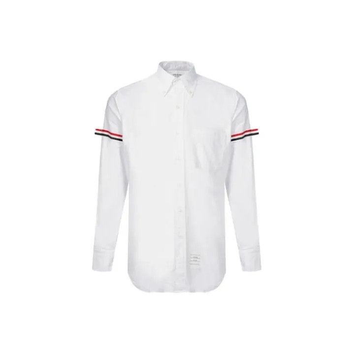 Thom Browne Thom Browne Classic Striped Long Sleeve Shirt Size US S / EU 44-46 / 1 - 1 Thumbnail