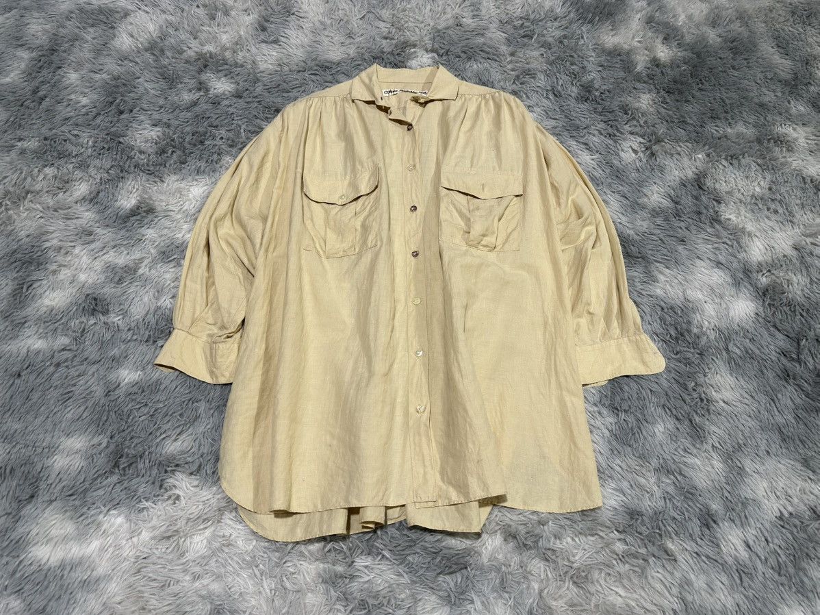 Comme des Garcons 🔥80s Archived Comme Des Garcons Oversized Poplin Shirt Size US XXL / EU 58 / 5 - 5 Thumbnail