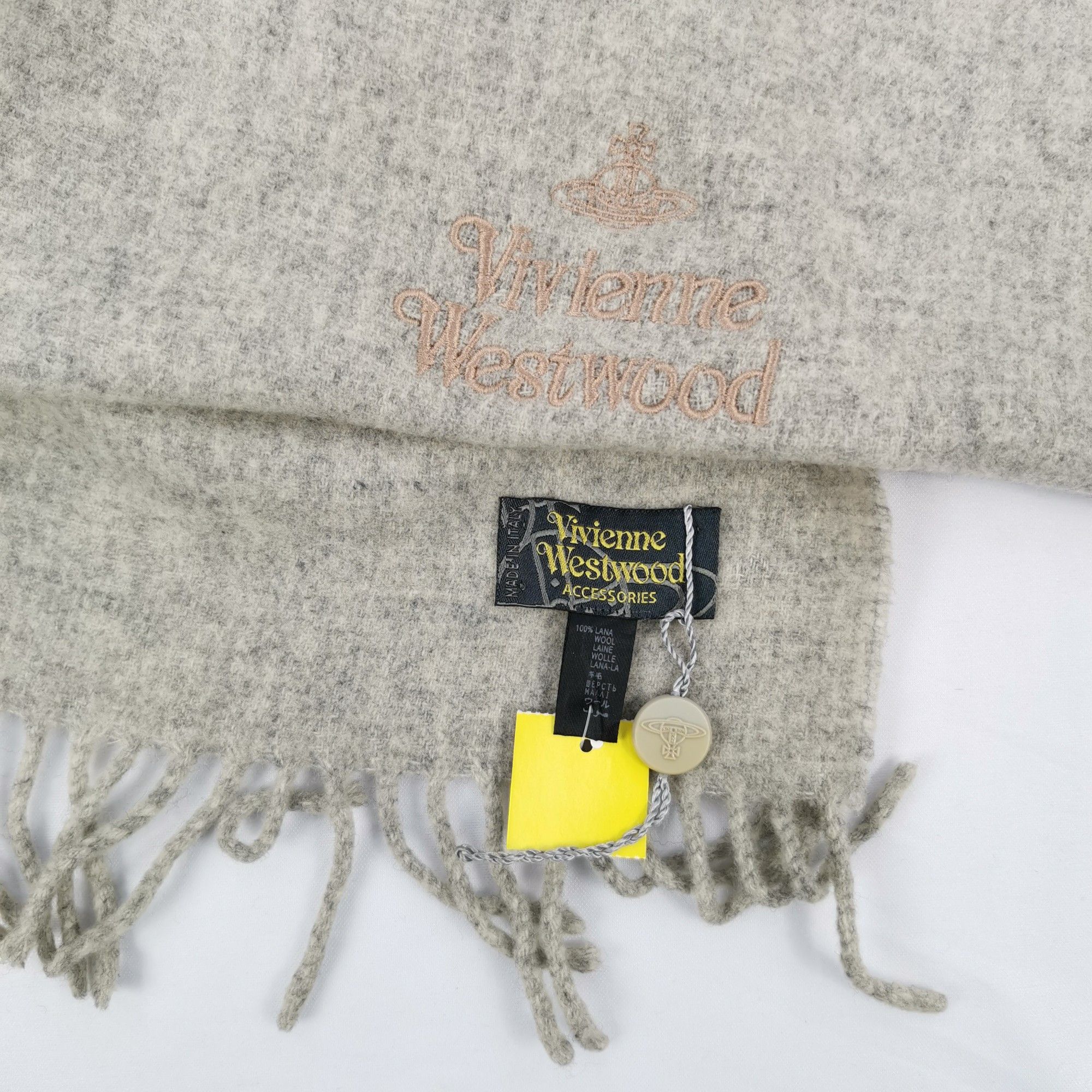 Vivienne Westwood Vintage VIVIENNE WESTWOOD Orbs Scarf Wool Cashmere Scarves. Size ONE SIZE - 4 Thumbnail