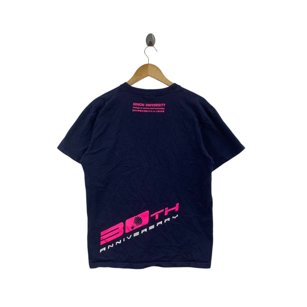 Other NIHON UNIVERSITY BADMINTON 30th Anniversary Tee Shirt Top Size L / US 10 / IT 46 - 6 Thumbnail