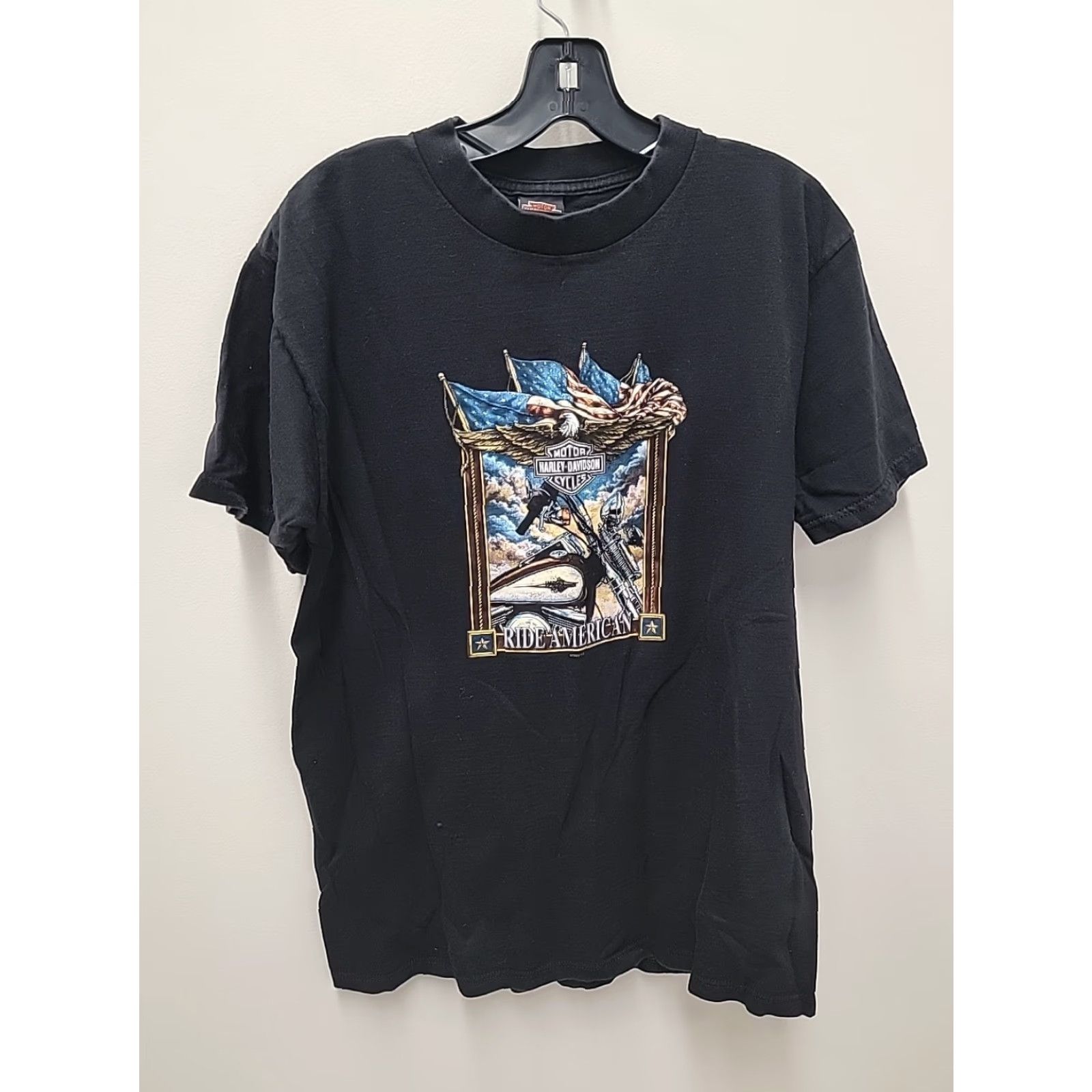 Harley Davidson VINTAGE Harley Davidson T-Shirt 2XL Black Hawaii Honolulu 90s Motorcycle Biker Mens Tee Size US L / EU 52-54 / 3 - 4 Thumbnail