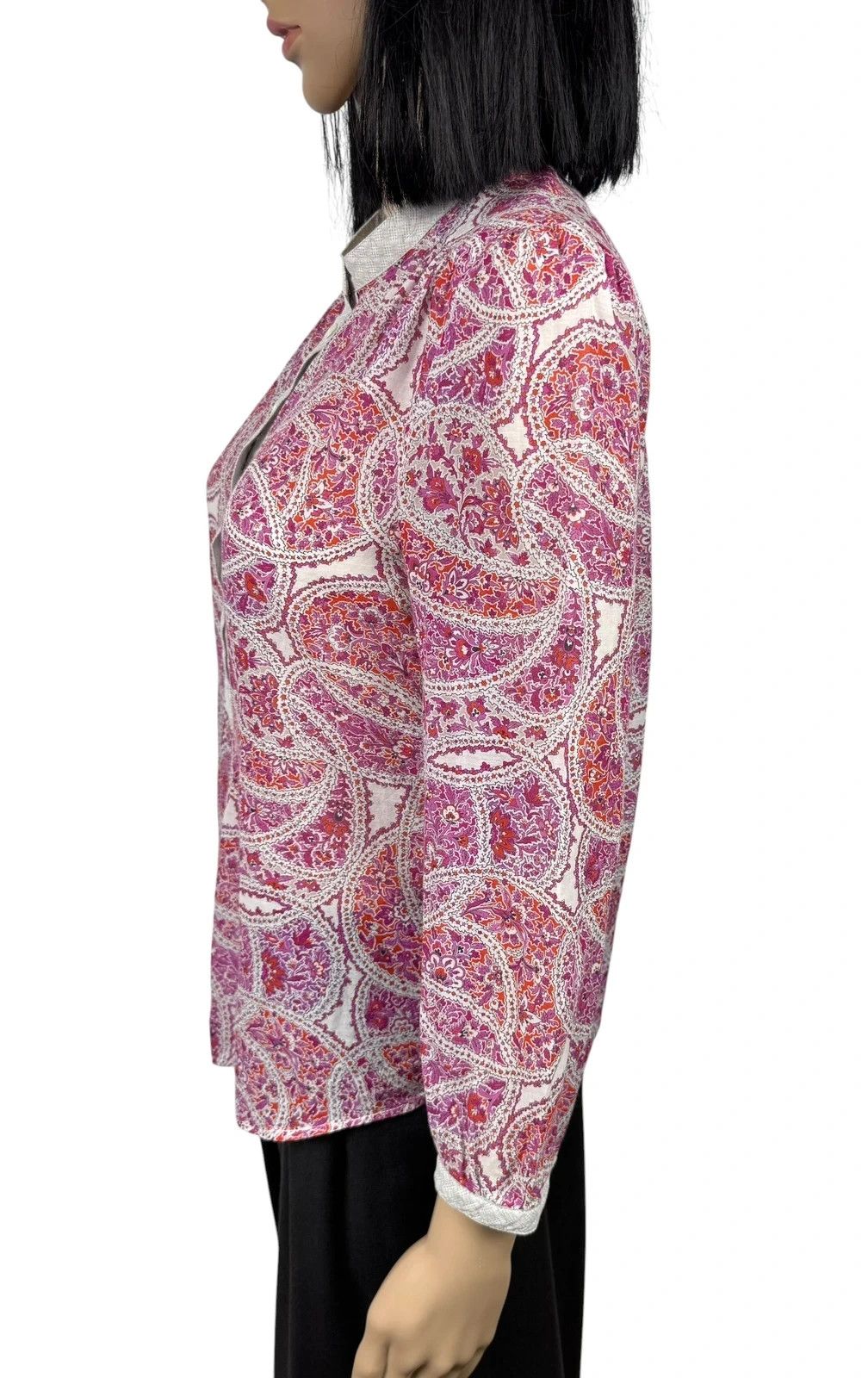 Other Brora Printed Blouse Cotton Silk size 10 Size M / US 6-8 / IT 42-44 - 5 Thumbnail