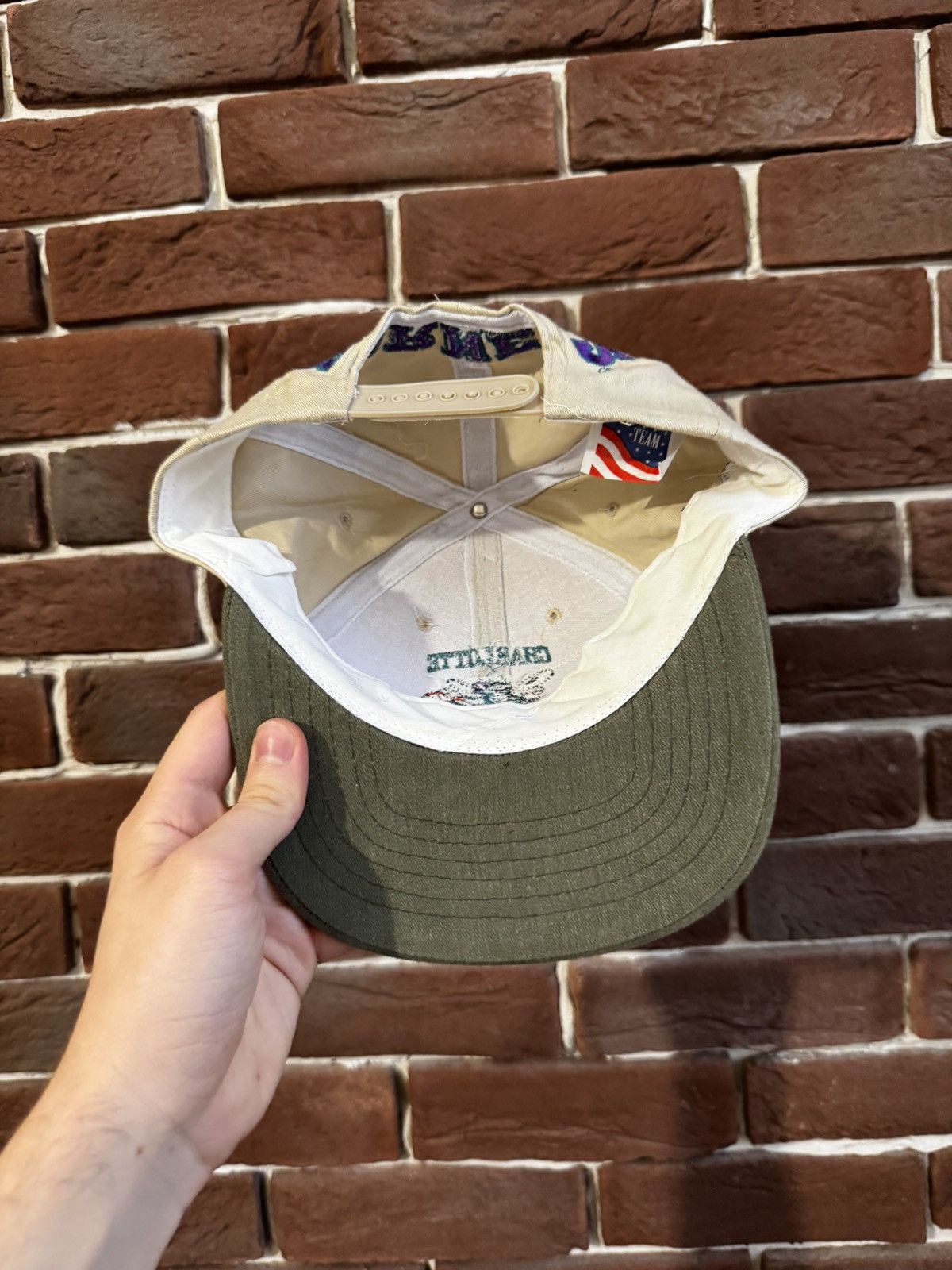 Vintage Vintage 90s Charlotte Hornets NBA Snapback Hat Cap Hype Size ONE SIZE - 6 Thumbnail