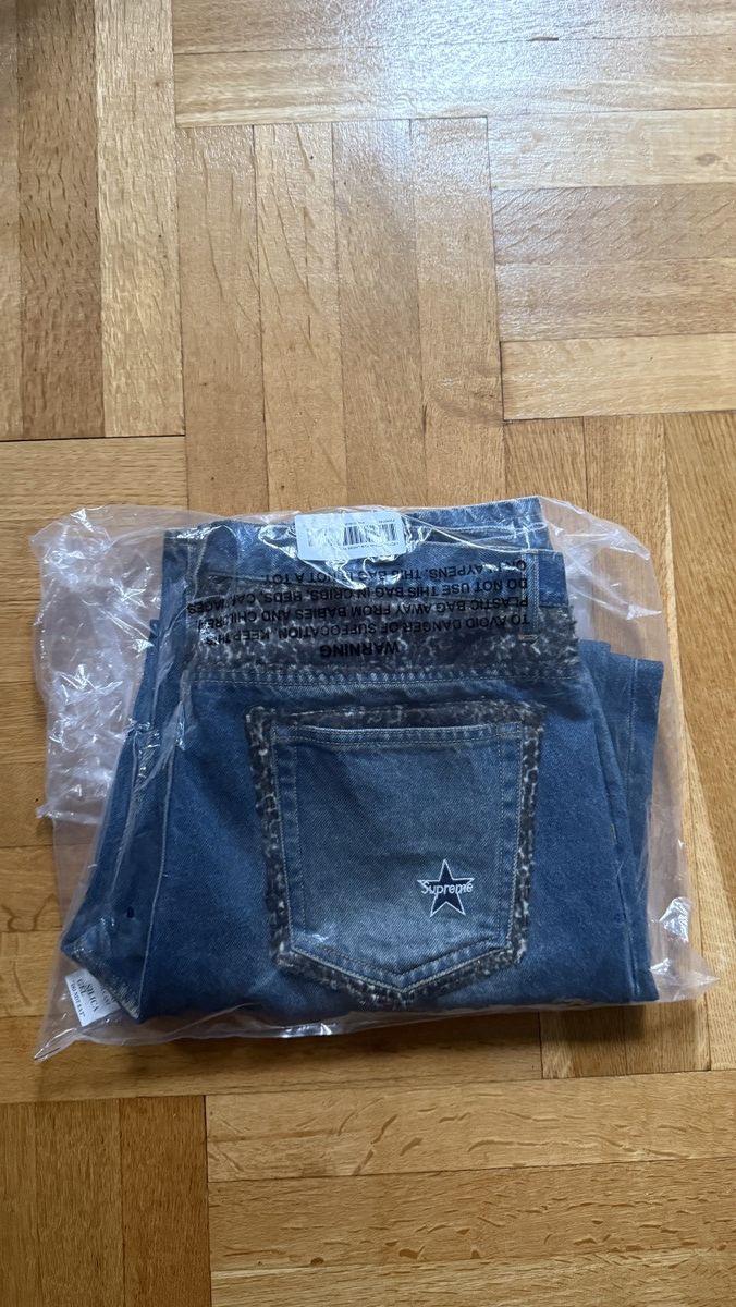 Supreme Supreme Leopard Faux Fur Loose Fit Jean Size US 38 / EU 54 - 1 Thumbnail