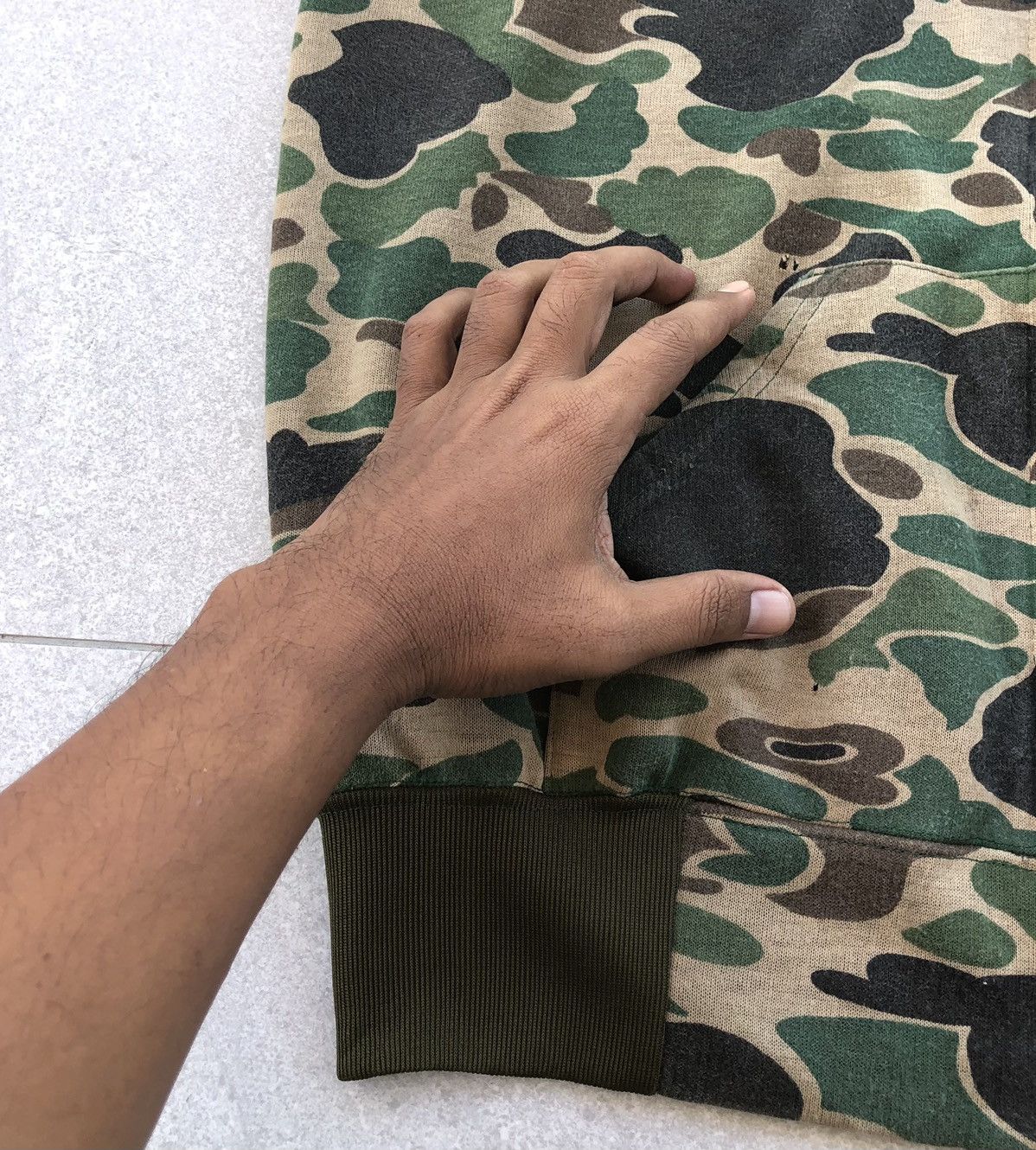 Vintage VINTAGE 70's DUCK CAMOUFLAGE FULL ZIPPER AMERICAN SPORTSWEAR Size US L / EU 52-54 / 3 - 11 Thumbnail