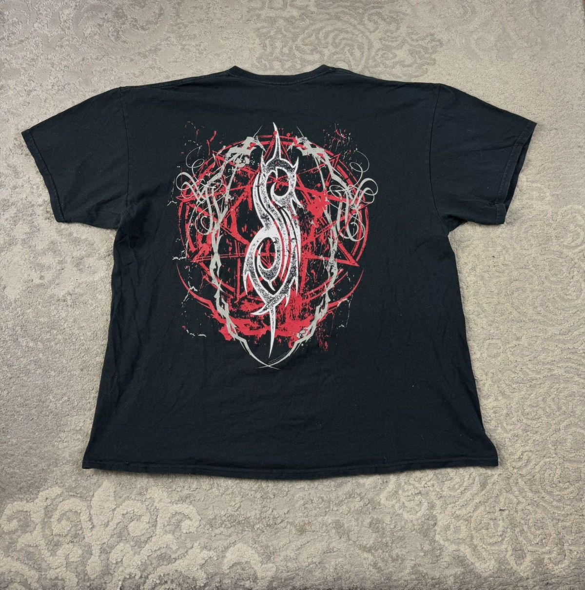 Slipknot Baggy Tshirt Slipknot Des Moines Iowa Metal Vintage Size US XL / EU 56 / 4 - 3 Thumbnail