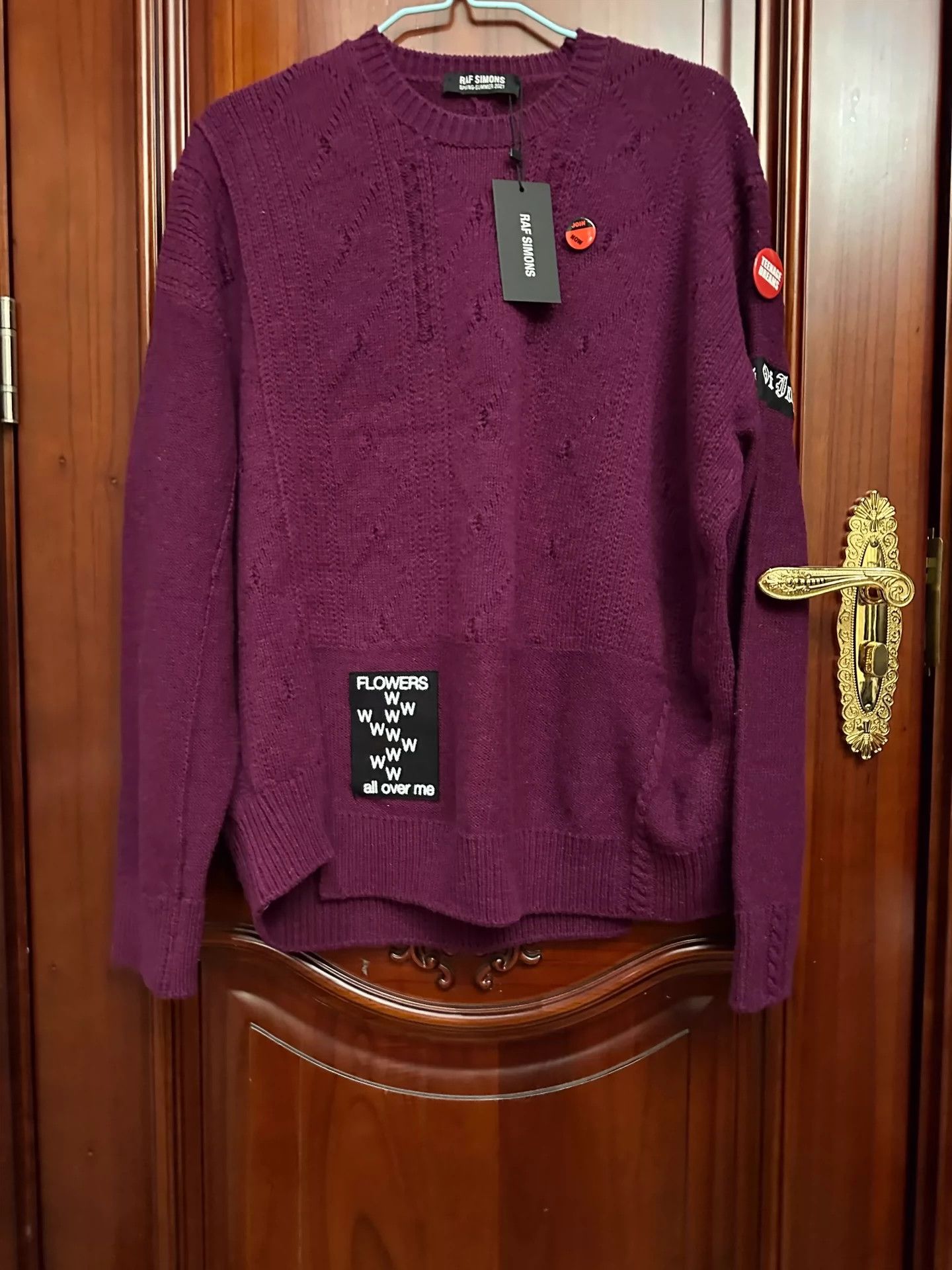 Raf Simons Raf Simons 21ss Show Badge Patch Sweater -DMC Size US XS / EU 42 / 0 - 1 Thumbnail
