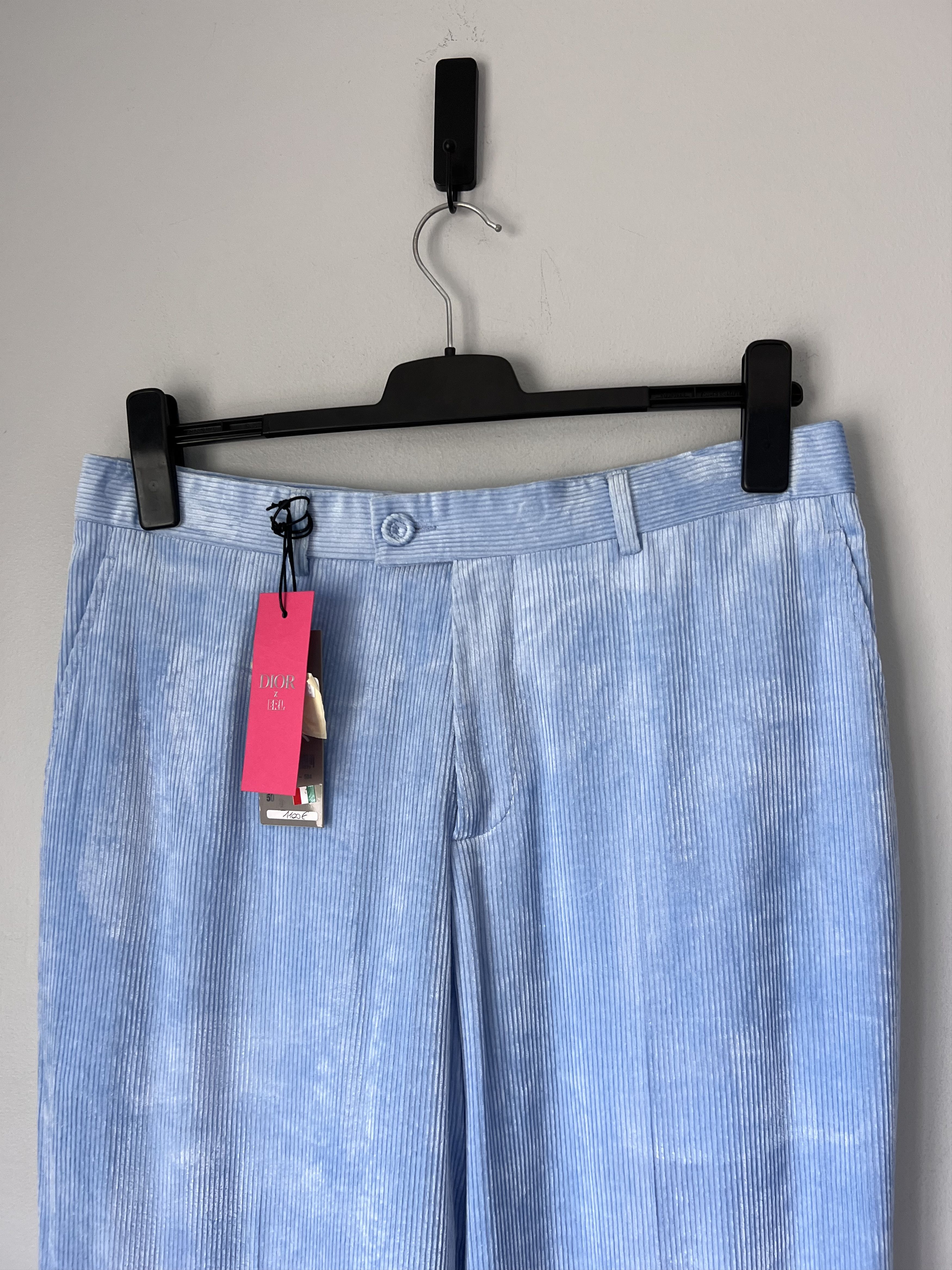 Dior × ERL Dior ERL Corduroy Pants in Baby Blue Size US 34 / EU 50 - 2 Thumbnail