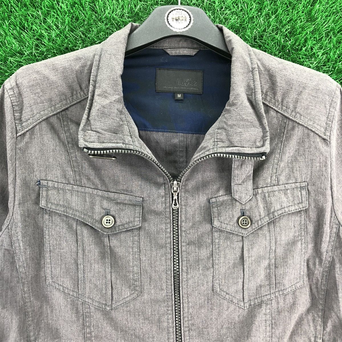 Japanese Brand Vintage Mossimo Zipper Jacket Quater Sleeve Size US S / EU 44-46 / 1 - 7 Thumbnail