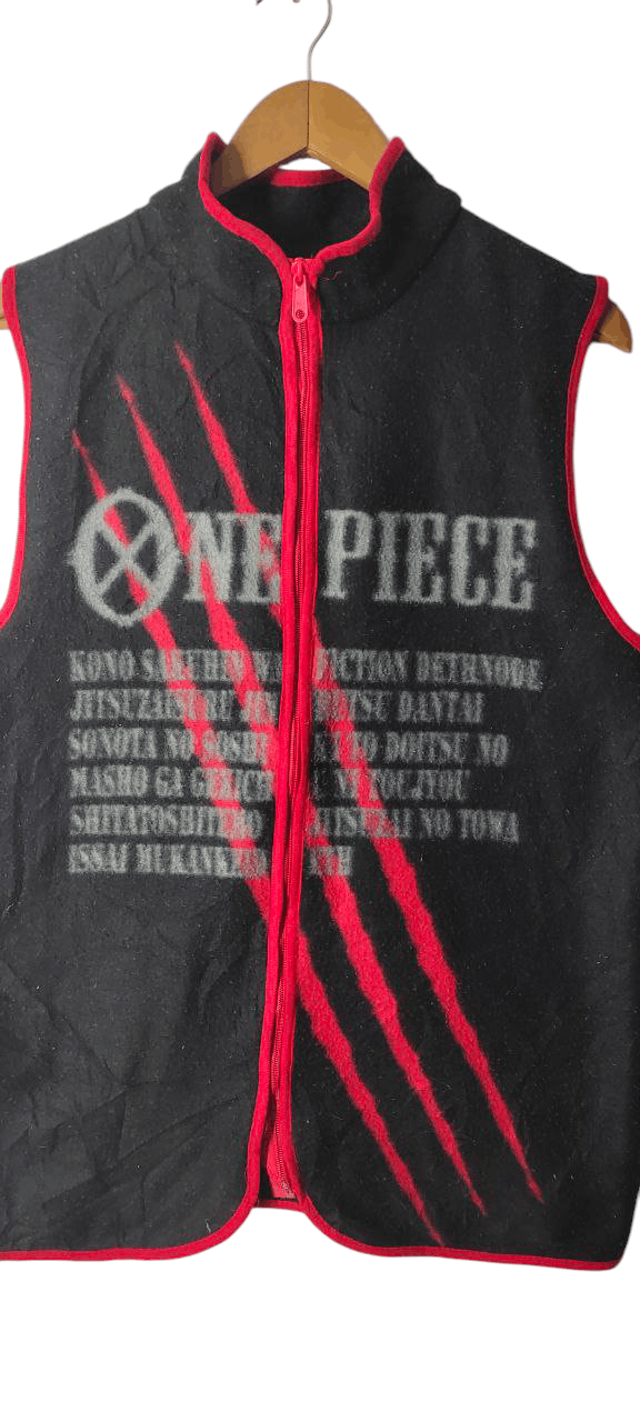 One Piece ONE PIECE ANIME SLEEVLESS REDHAIR PIRATE JACKET Size US M / EU 48-50 / 2 - 4 Thumbnail