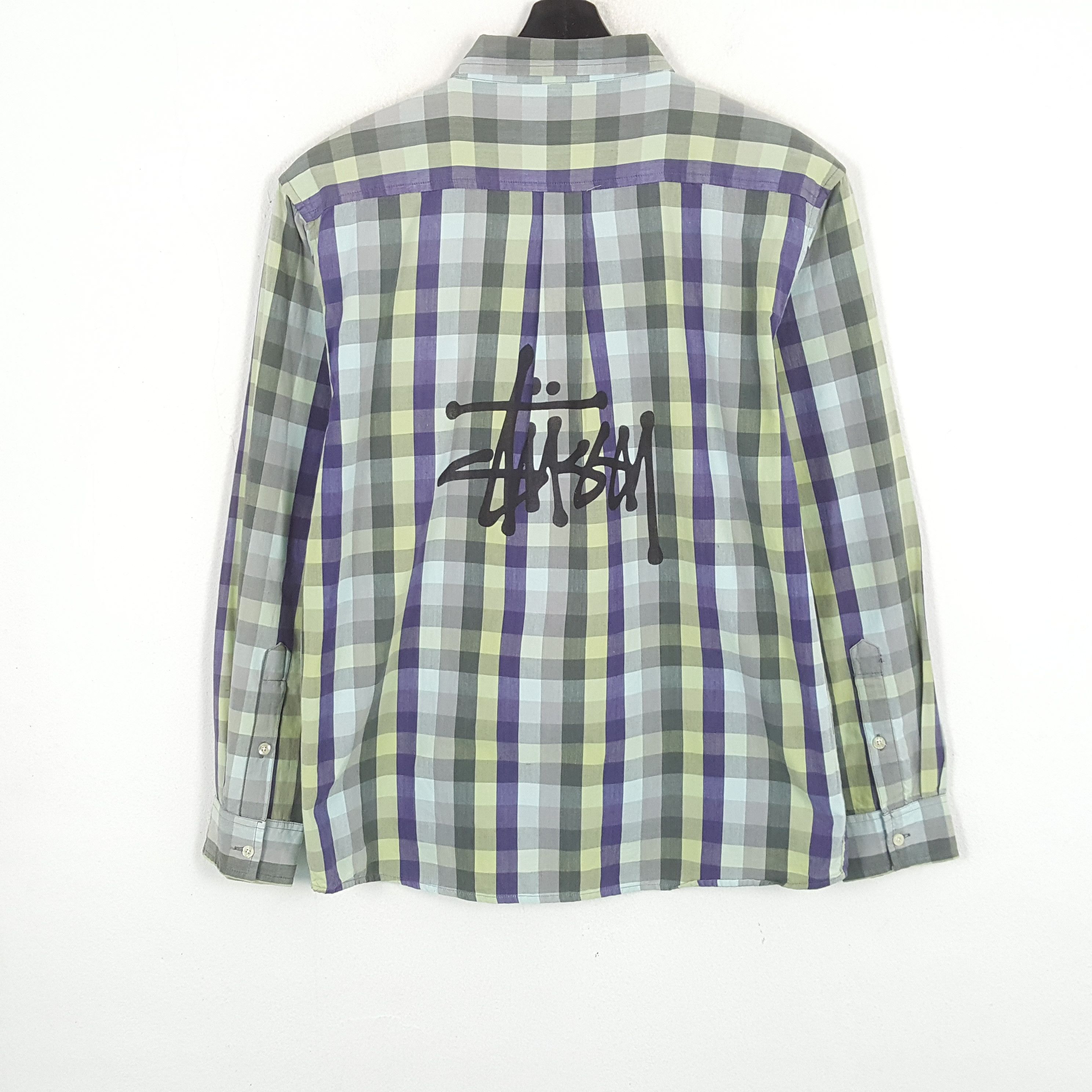 Stussy × Vintage STUSSY Streetwear Custom Art Shirt Size US L / EU 52-54 / 3 - 1 Thumbnail