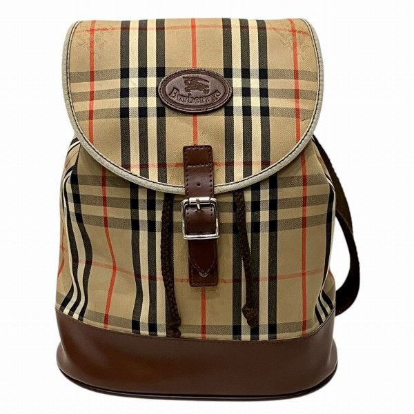 Burberry Burberry Burberry Vintage Nova Check Backpack Cotton Backpack Size ONE SIZE - 1 Thumbnail