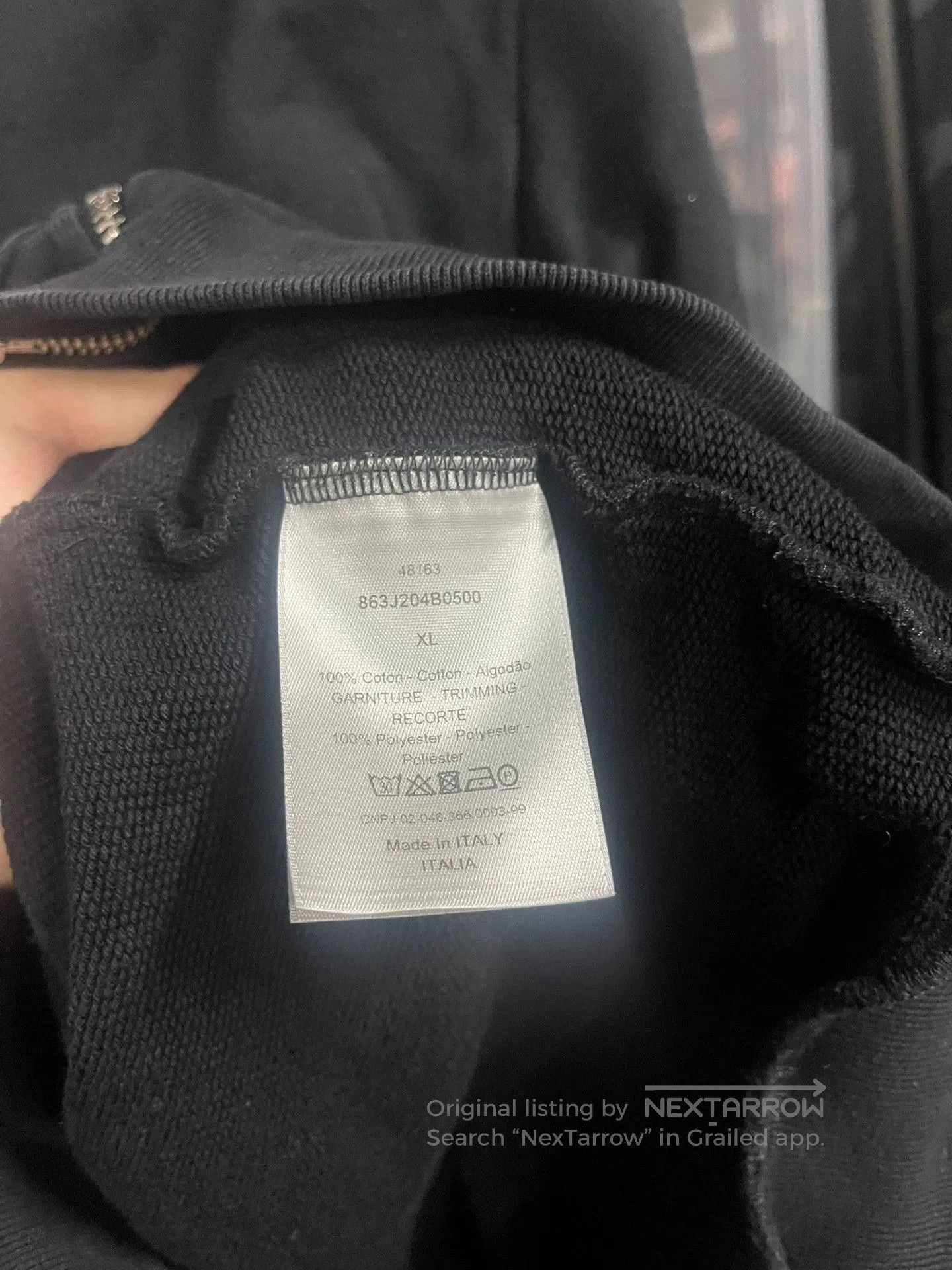 Dior dior black zip hoodie with logo. Size US XL / EU 56 / 4 - 5 Thumbnail