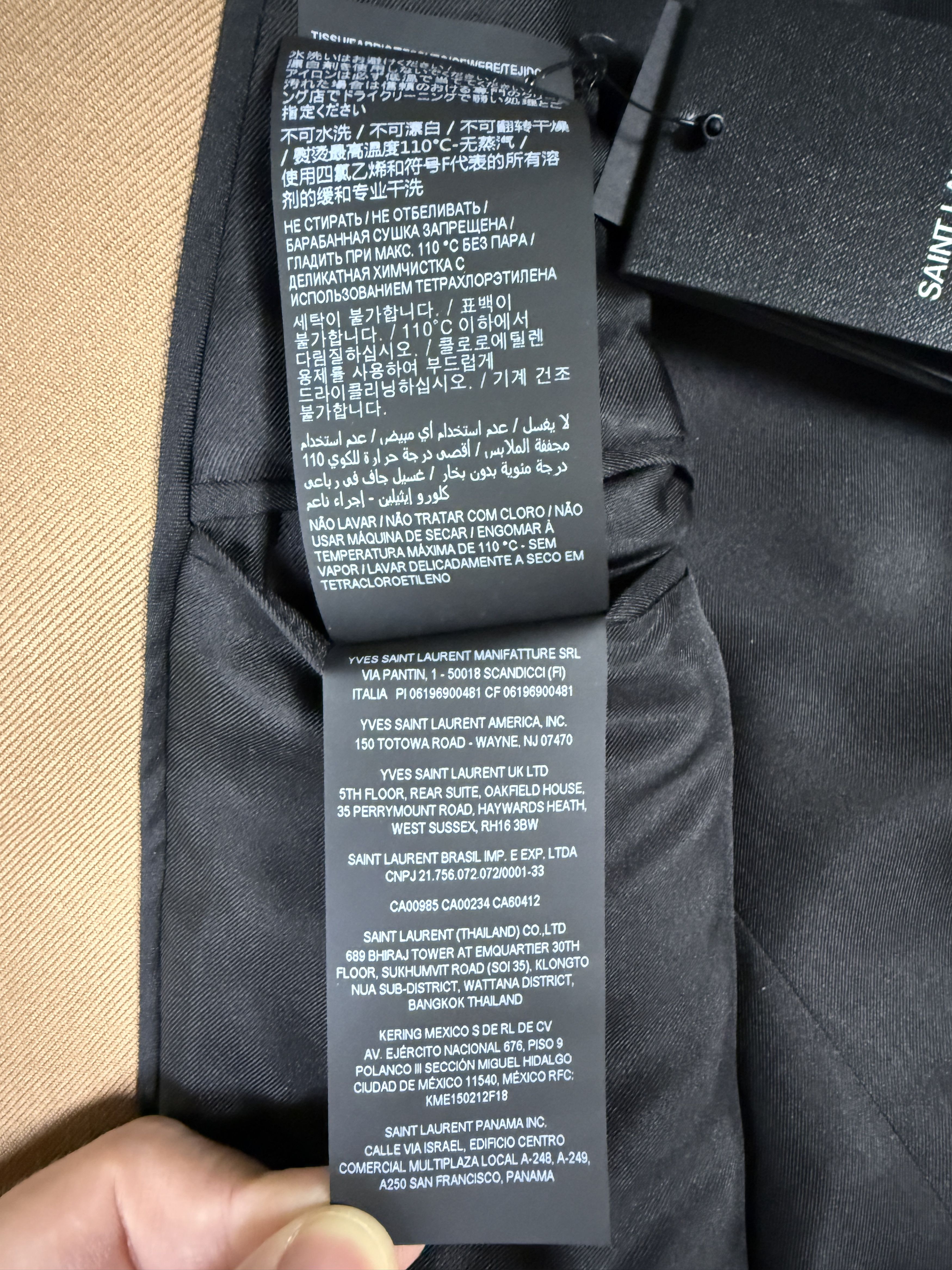 Saint Laurent Paris $3500 Saint Laurent Paris Wool Gabardine Jacket Size M / US 6-8 / IT 42-44 - 12 Thumbnail