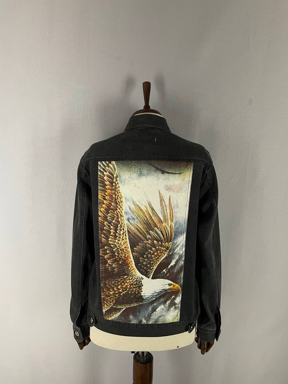 Stussy Stussy Denim Grey Jacket Eagle Size US L / EU 52-54 / 3 - 1 Thumbnail