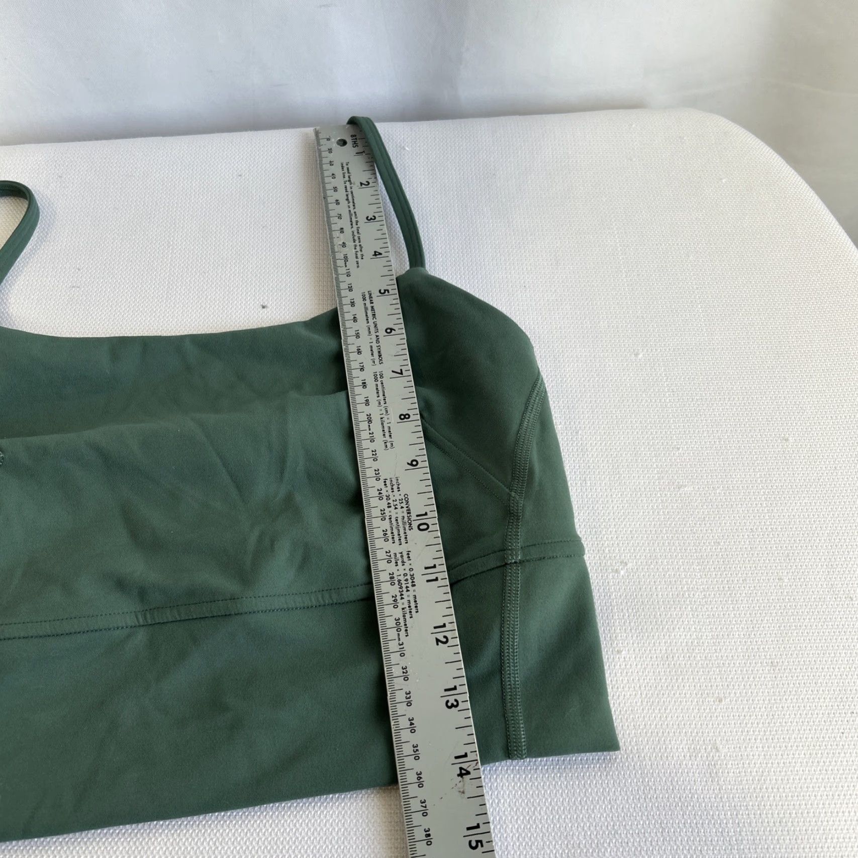 Lululemon Lululemon Tank Top Women’s Sz 4 Green Square Neck Longline Built-In Bra Camisole Yoga Gym & Training Women's Tank Top Size S / US 4 / IT 40 - 8 Thumbnail