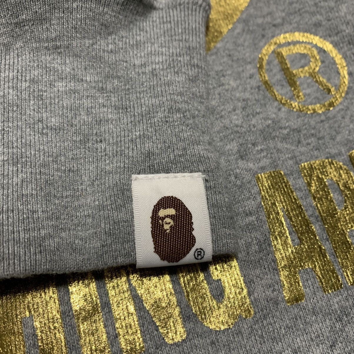 Bape Bape Large Gold By Bathing Ape Grey Sweater Sweatshirt Size US L / EU 52-54 / 3 - 6 Thumbnail