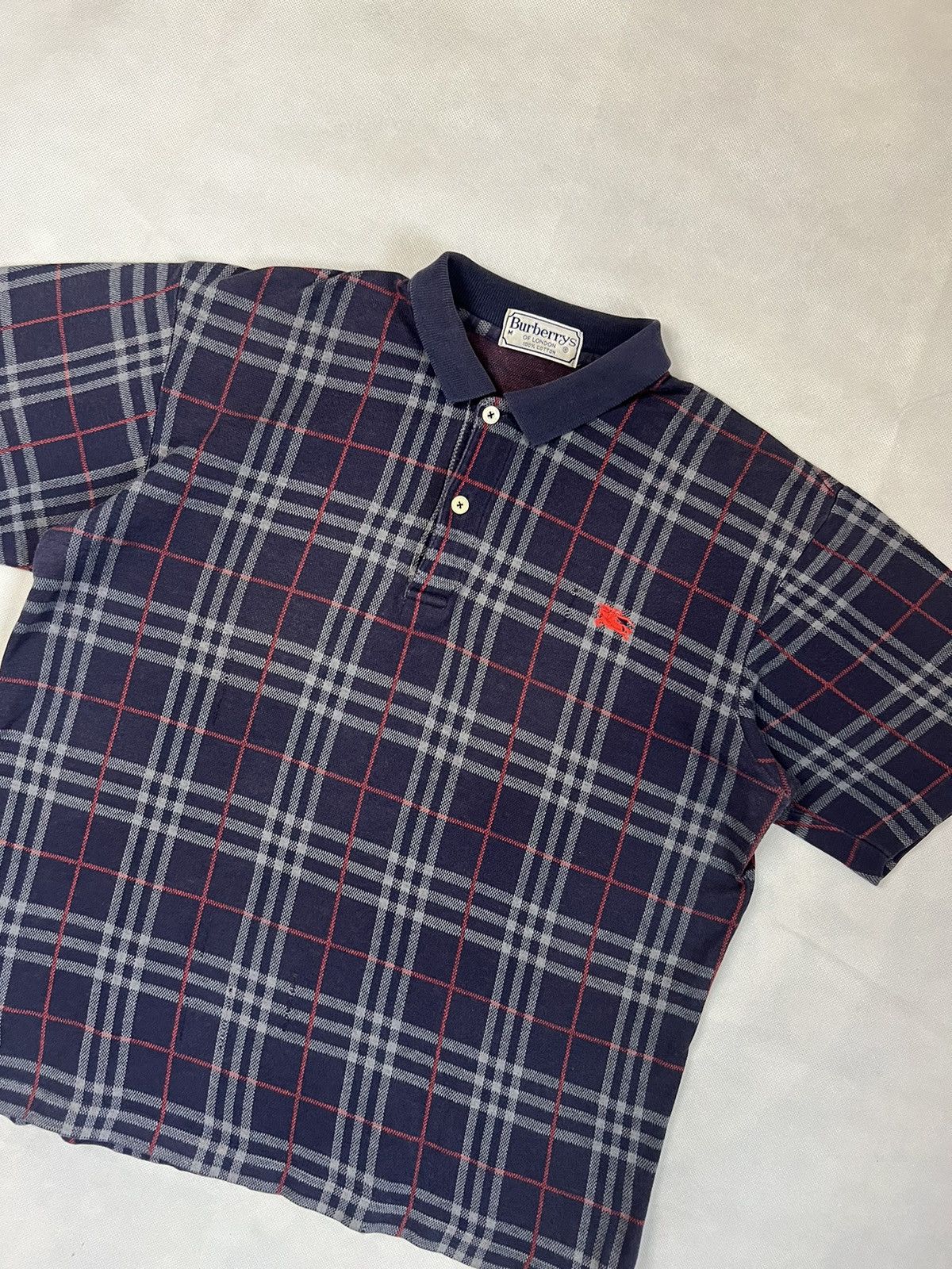 Burberry Vintage Burberrys Nova Check Polos Size US M / EU 48-50 / 2 - 3 Thumbnail