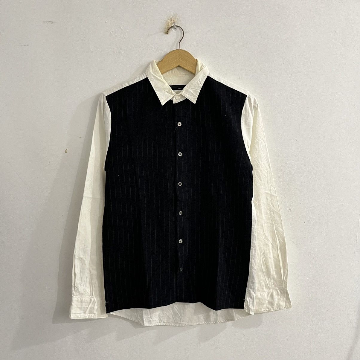 Japanese Brand Knott Textured LS Button Up Shirt Size US M / EU 48-50 / 2 - 1 Thumbnail