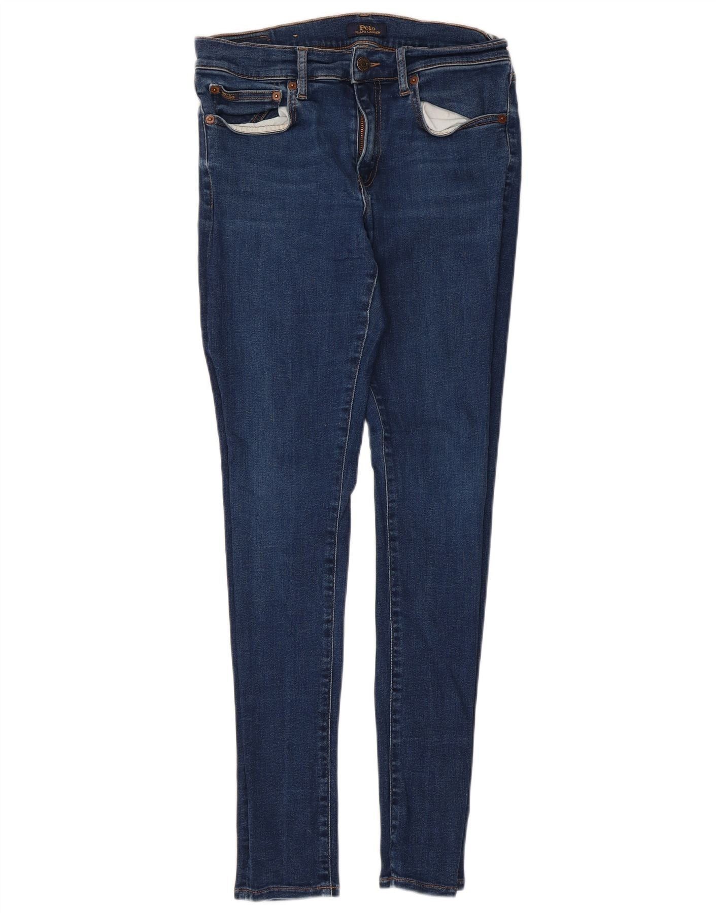 Polo Ralph Lauren Womens Skinny Jeans W29 L29 Blue Cotton Size 29" - 1 Thumbnail