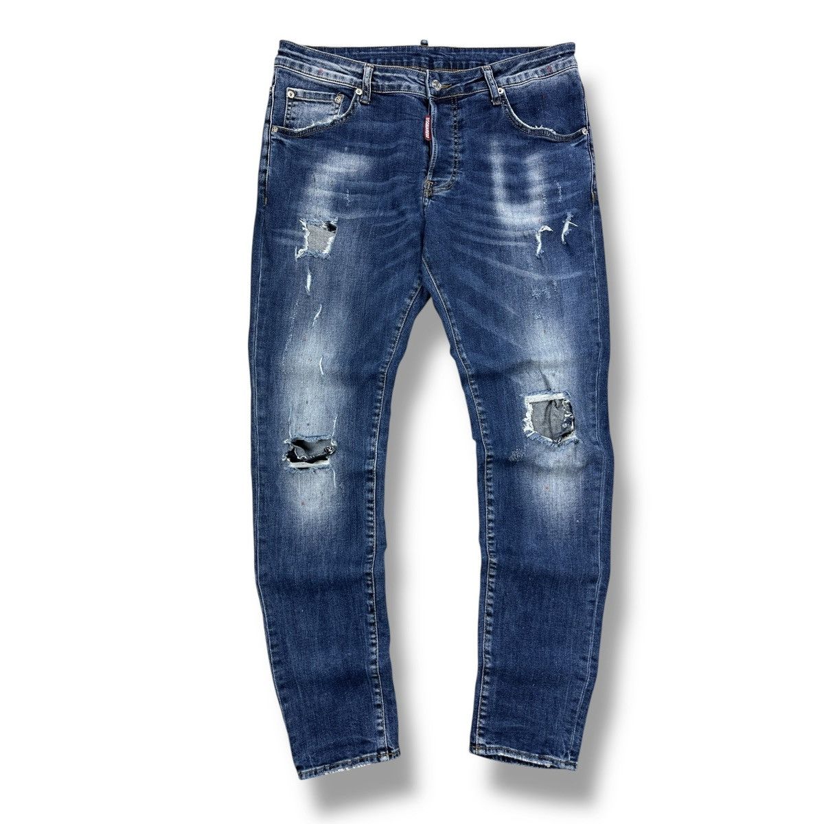 Dsquared2 Dsquared2 Painted Distressed Ripped Skinny Jeans Stratch 54 Size US 38 / EU 54 - 1 Thumbnail