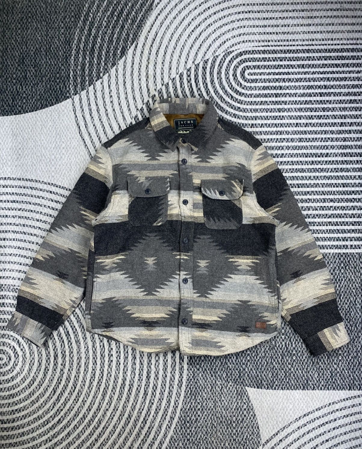 JACHS NY Vintage Jachs NY Navajo Buttoned Wool Jacket Size US L / EU 52-54 / 3 - 1 Thumbnail