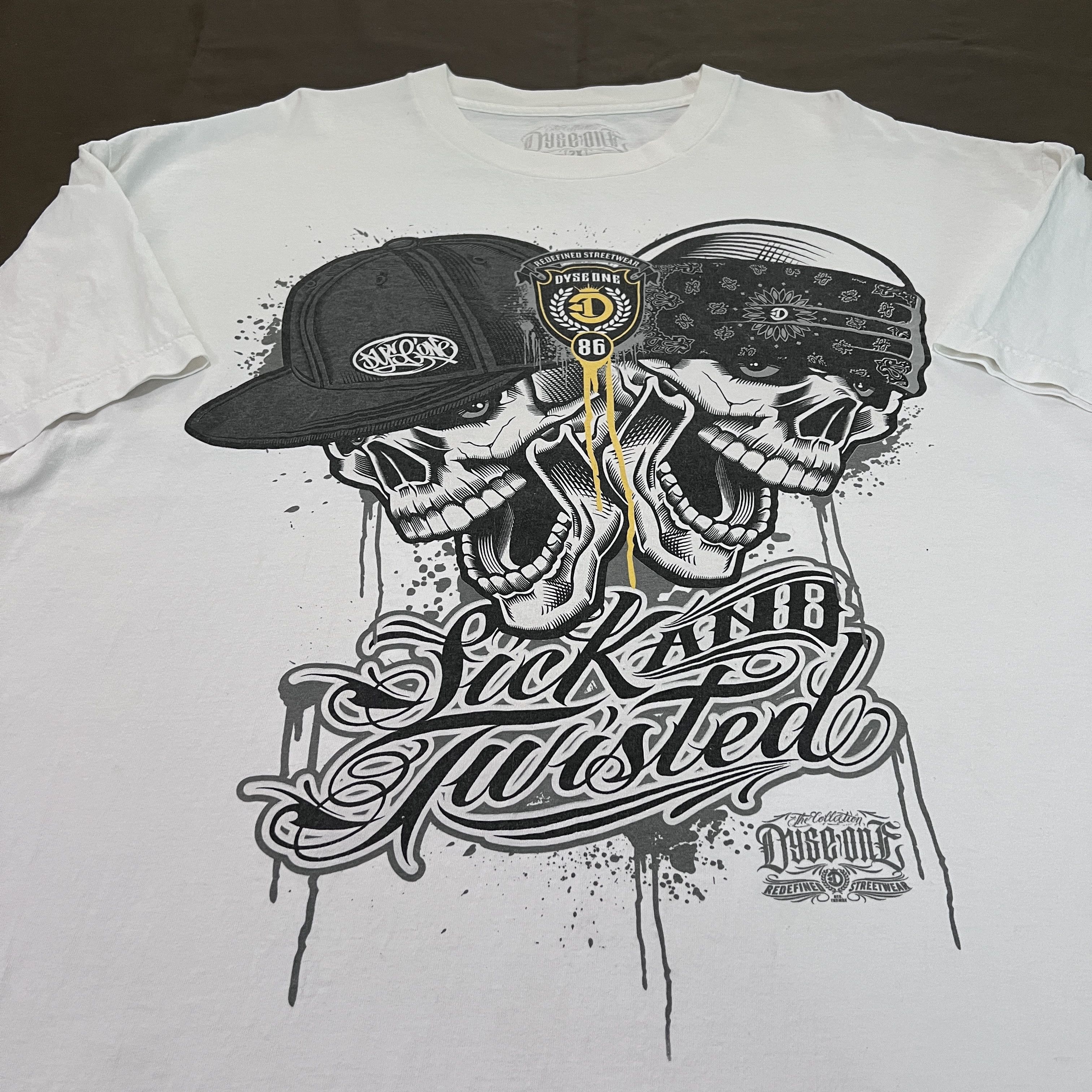 Rap Tees Dyseone skulls oversized hiphop Tee 2XL graphic streetwear Size US XXL / EU 58 / 5 - 4 Thumbnail