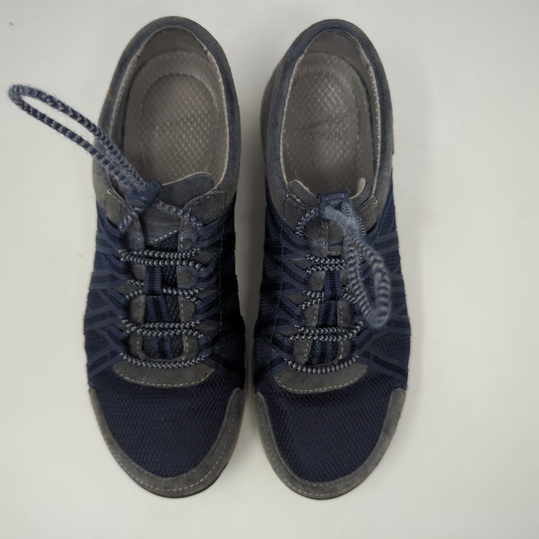 Dansko Dansko Womens Honor Blue Suede Mesh Slip On Sneakers 8 Size US 8 / IT 38 - 4 Thumbnail
