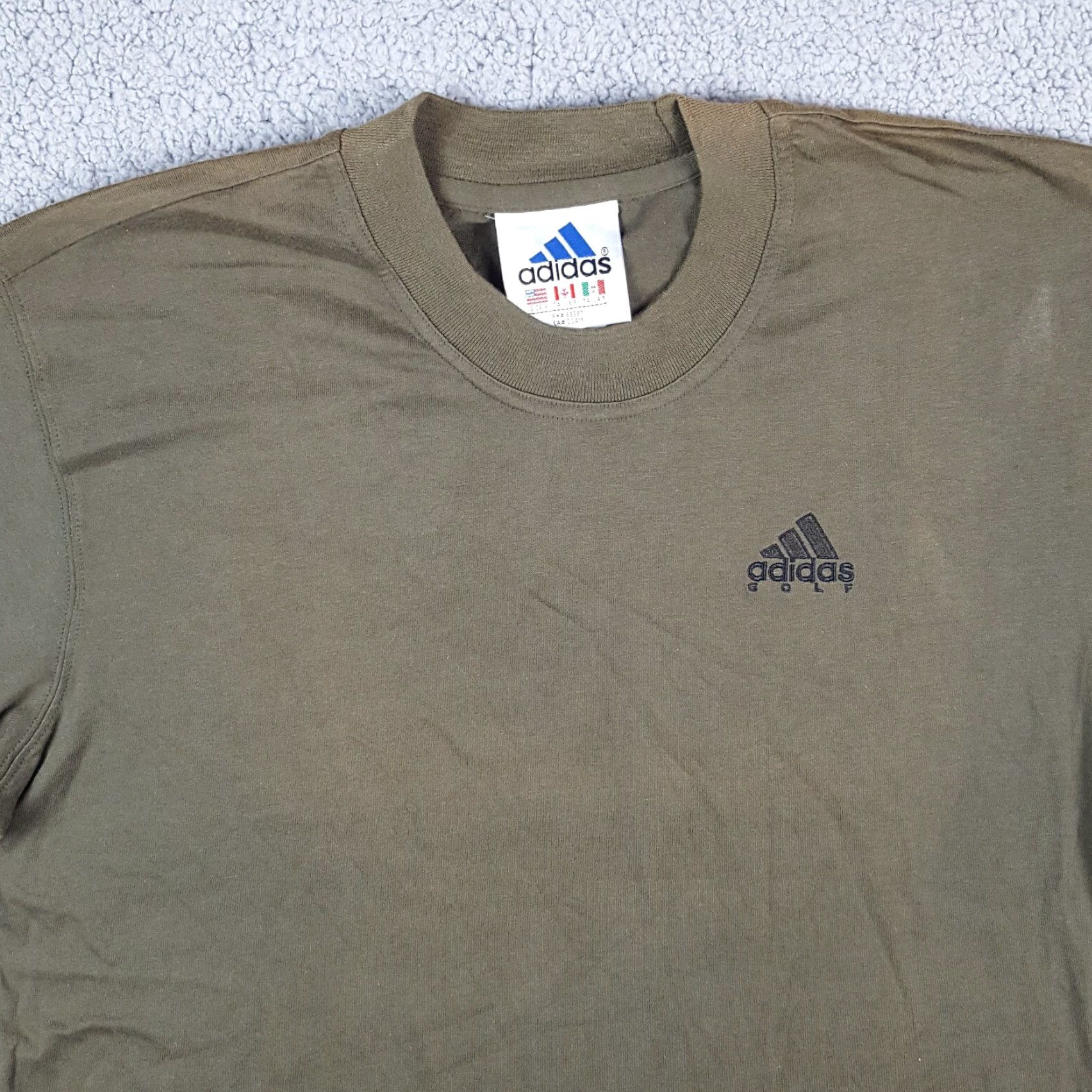 Adidas VINTAGE adidas Golf Brown Relaxed Fit T-Shirt Small 90s Y2K Grunge Skate Retro Mens Size US S / EU 44-46 / 1 - 2 Thumbnail