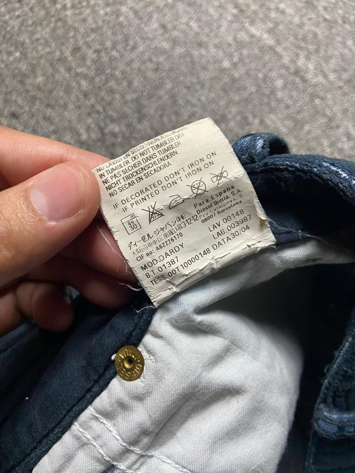 Diesel Diesel Industry Tapered Fit Pants (159) Size US 35 - 11 Thumbnail