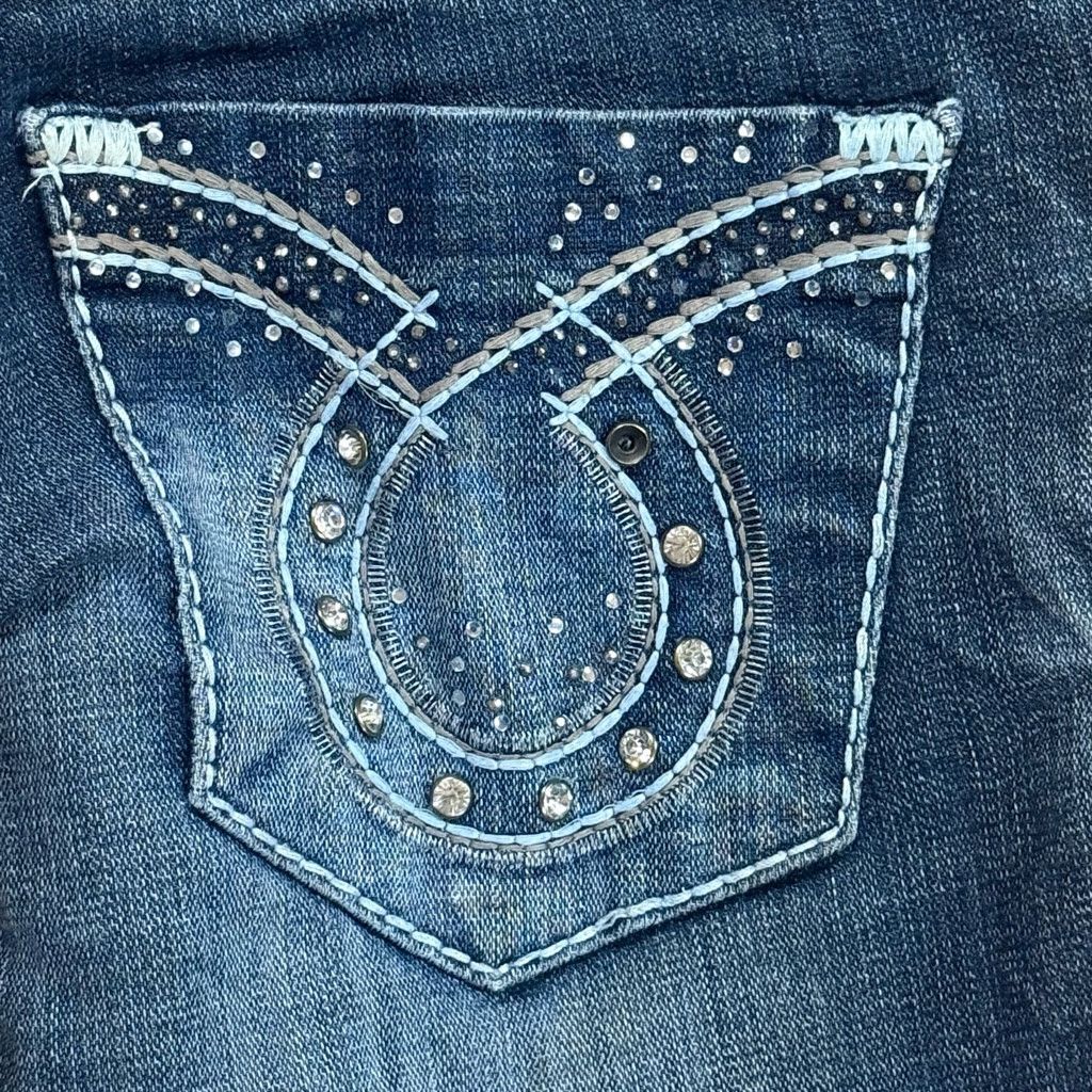 Big Star Big Star Women’s Bootcut Jeans 31x31 Distressed Size 24" / US 00 / IT 34 - 11 Thumbnail