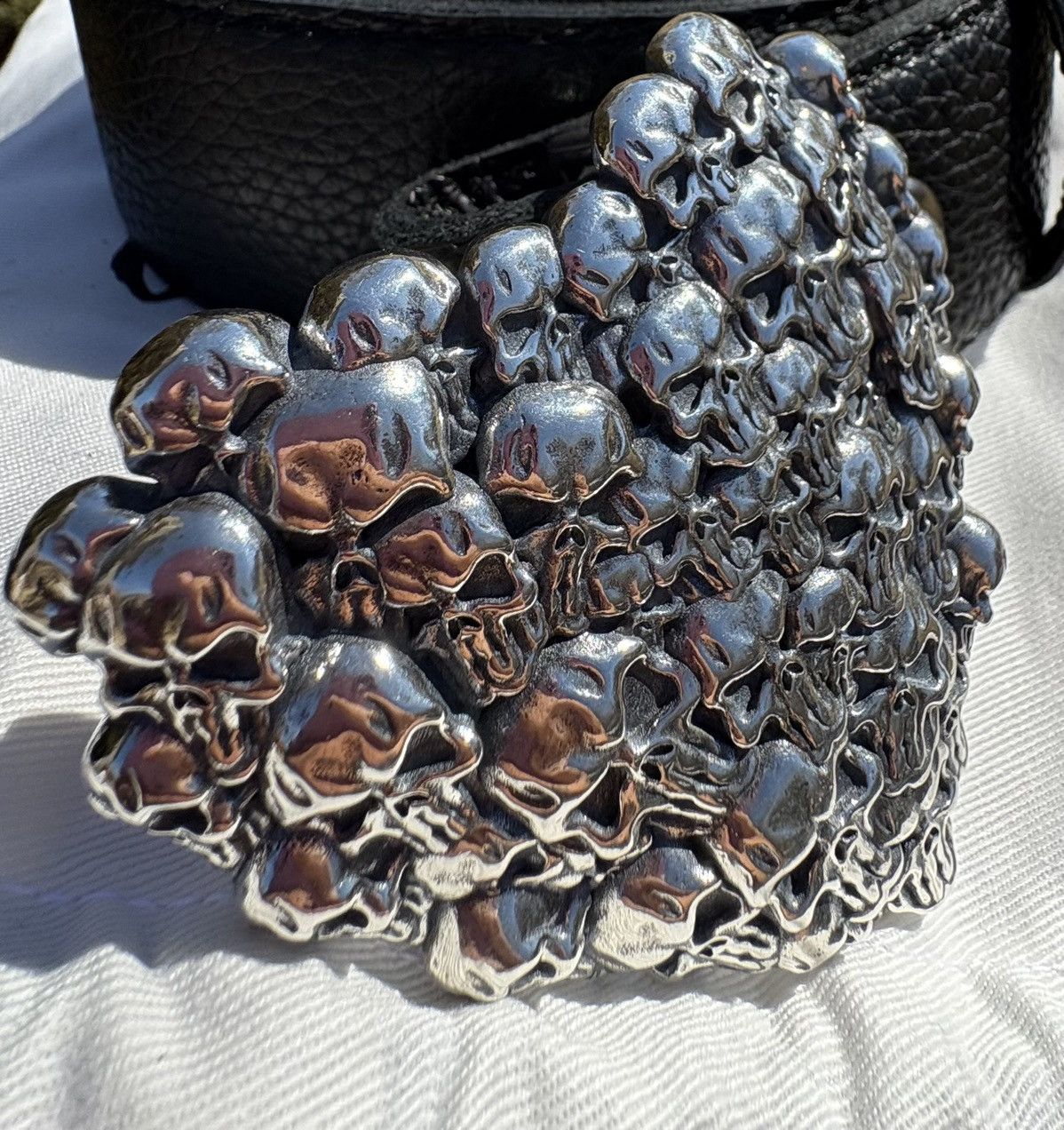 Warren Lotas Heart Skull *SS Belt Buckle Size ONE SIZE - 1 Thumbnail