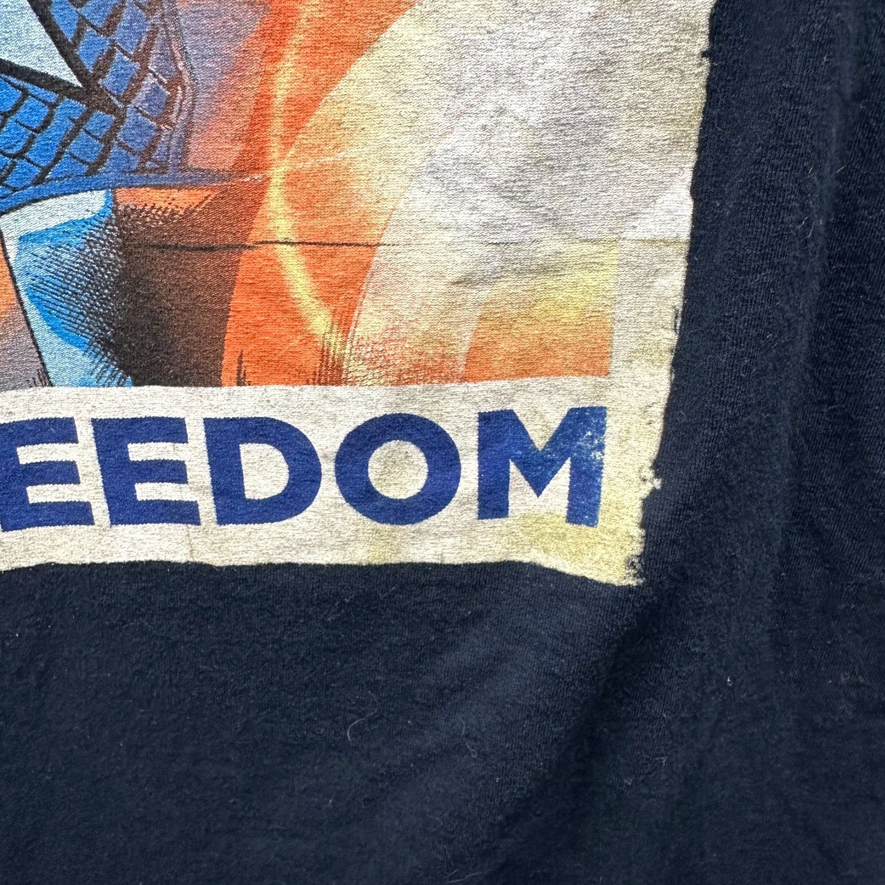 Vintage Captain America Shirt Adult 2XL Blue Marvel Comics Mens T-Shirt Short Sleeve Crew Neck Cotton Logo Pattern Solid Size US XXL / EU 58 / 5 - 6 Thumbnail