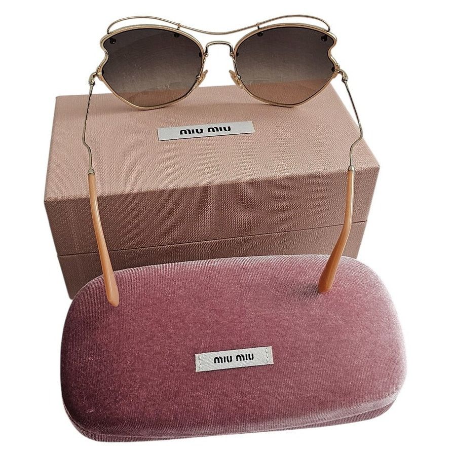 Miu Miu Miu Miu butterfly-style women's sunglasses Size ONE SIZE - 6 Thumbnail