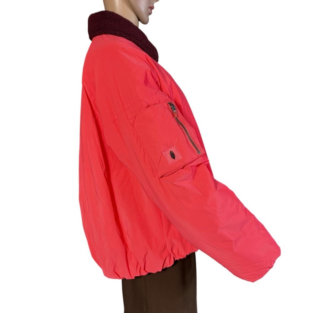 Free People NWT New Free People Outpost Bomber Cherry Tomato Combo Jack Size M / US 6-8 / IT 42-44 - 3 Thumbnail