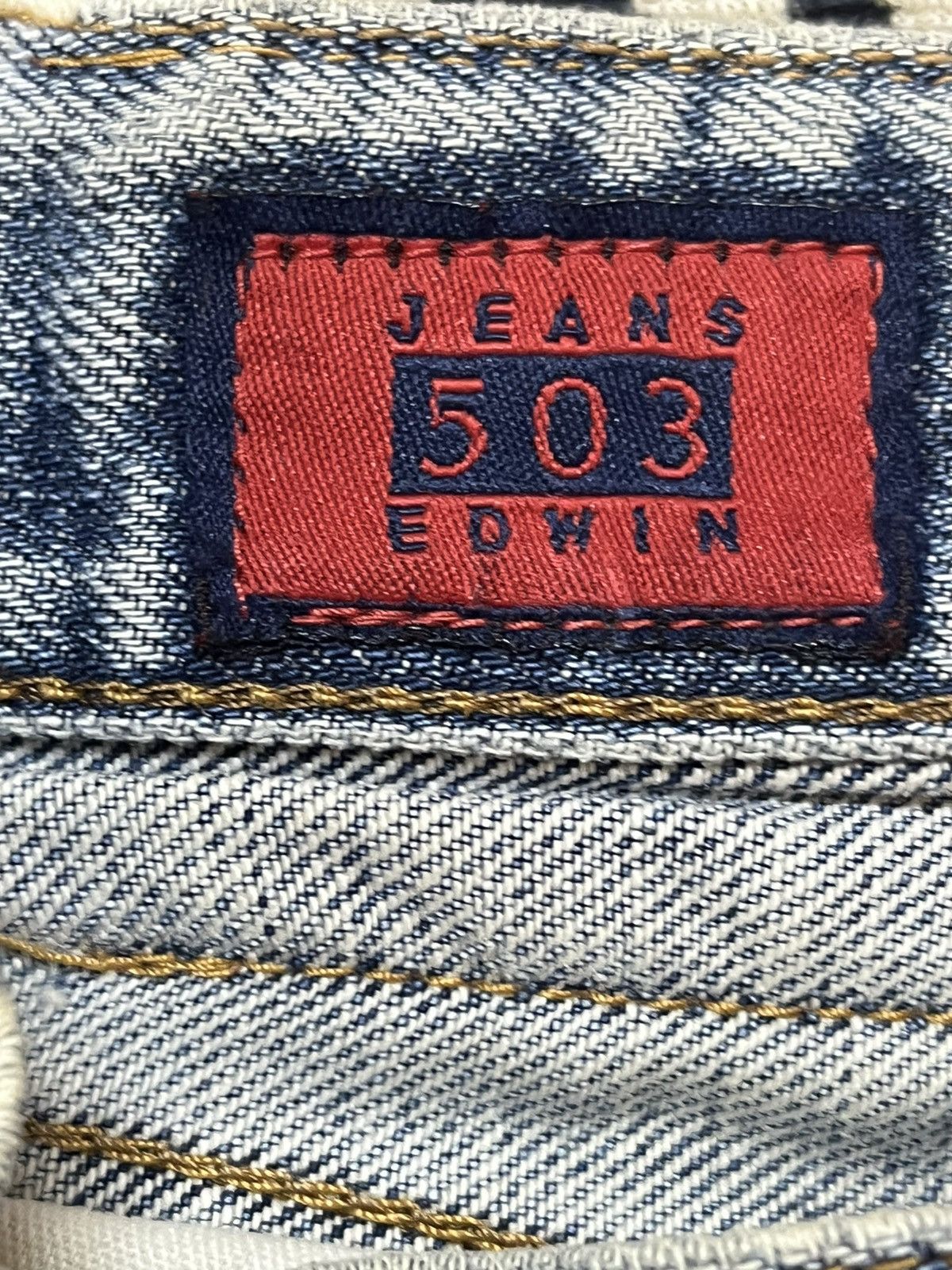 Edwin Vintage Edwin 503 Regular Ripped Distressed Denim Size US 29 - 9 Thumbnail