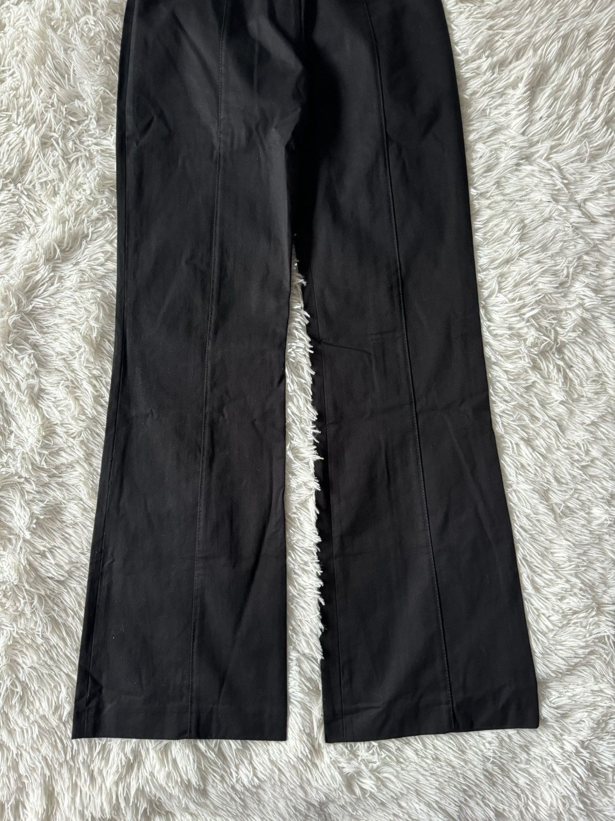 Japanese Brand × Karen Millen Crazy Karen Millen Wide Flare Bootcut Black Goth Pants Size 28" / US 6 / IT 42 - 5 Thumbnail