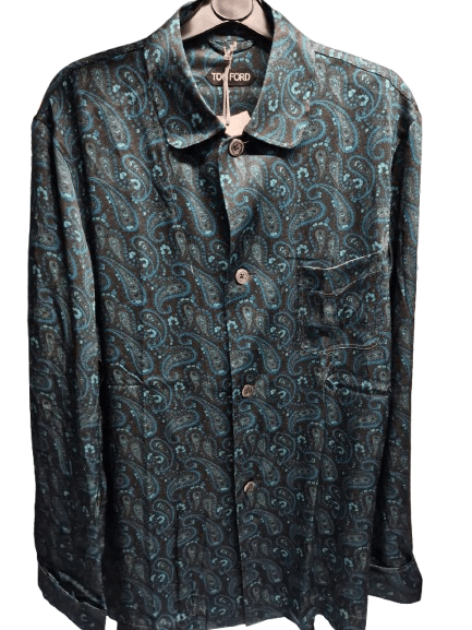 Tom Ford o1loc1c1025 P3P200 Shirt in Green/Multi Size US M / EU 48-50 / 2 - 1 Preview